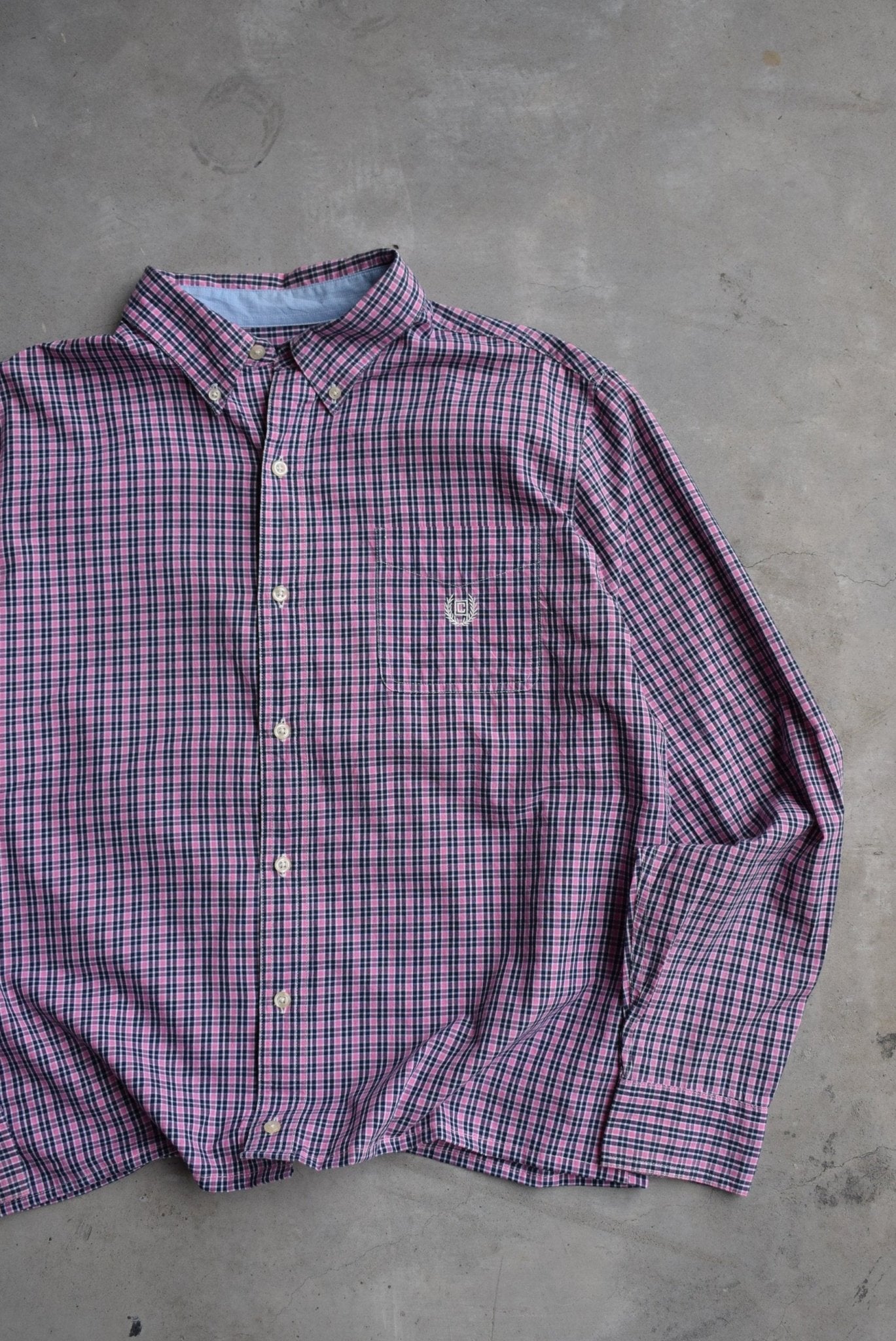 Chaps Ralph Lauren Cropped Long Sleeve Button Up — 2000s (M/L) - Retrospective Store