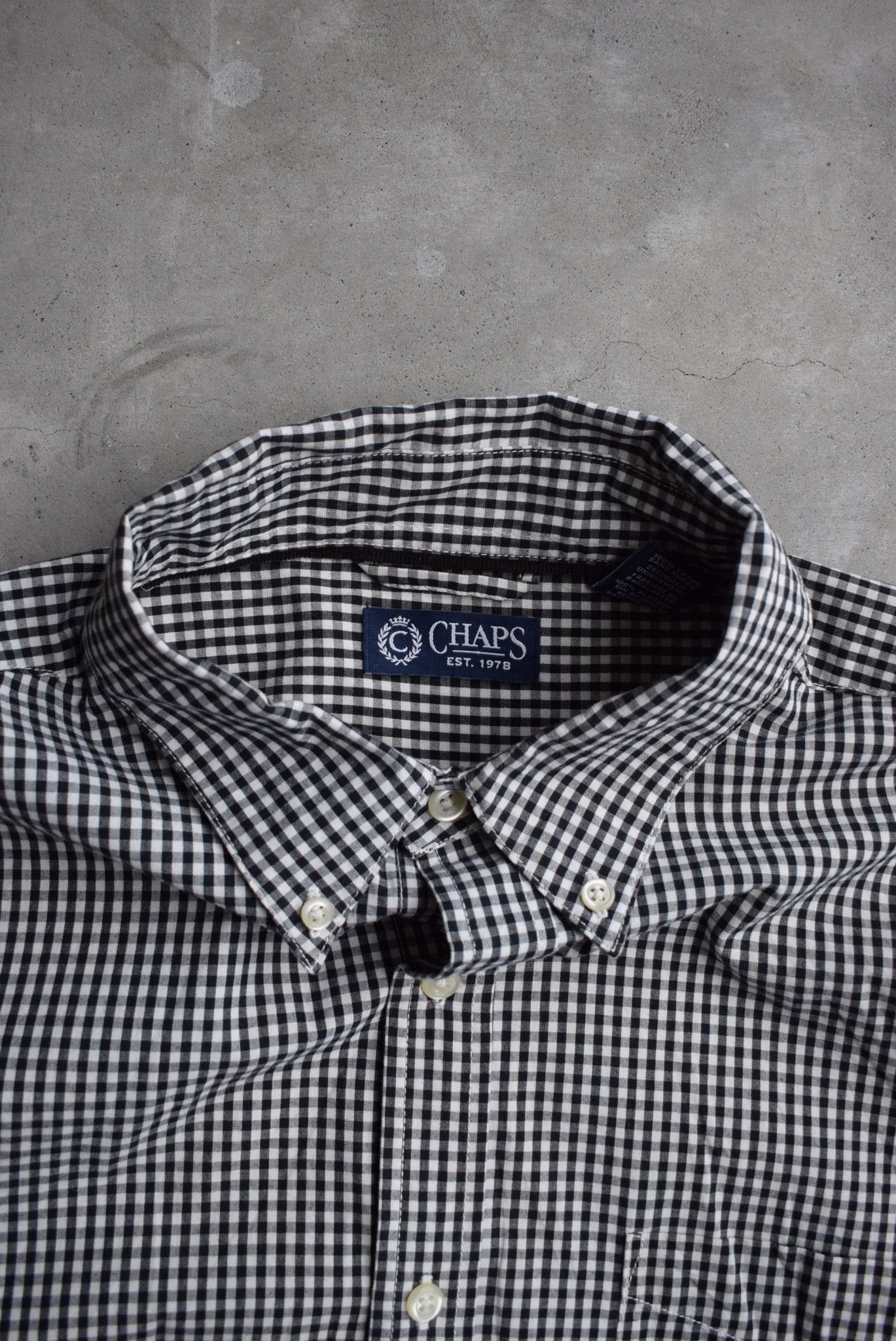 Chaps Ralph Lauren Cropped Long Sleeve Button Up — 2000s (M/L) - Retrospective Store