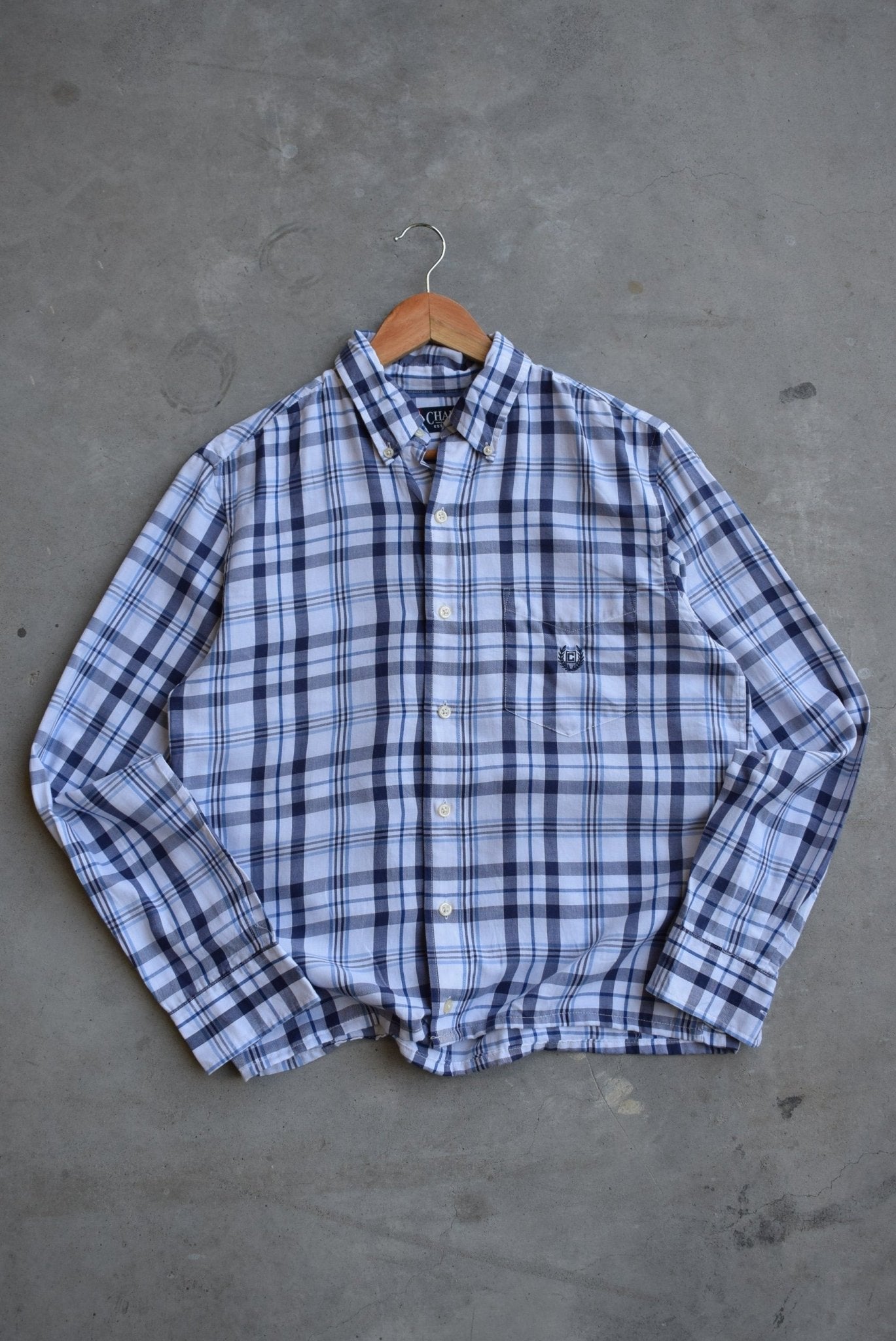 Chaps Ralph Lauren Cropped Long Sleeve Button Up — 2000s (S) - Retrospective Store