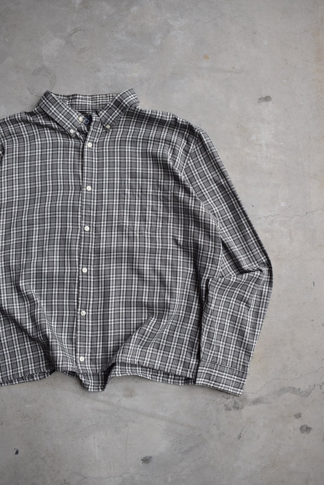 Chaps Ralph Lauren Cropped Long Sleeve Button Up — 2000s (XL) - Retrospective Store