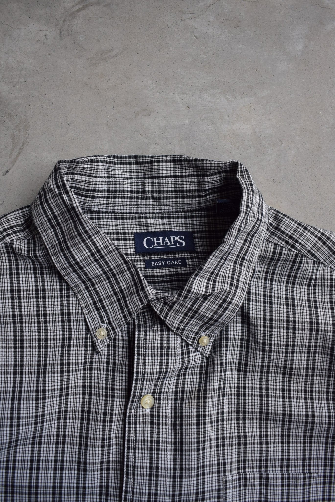 Chaps Ralph Lauren Cropped Long Sleeve Button Up — 2000s (XXL) - Retrospective Store