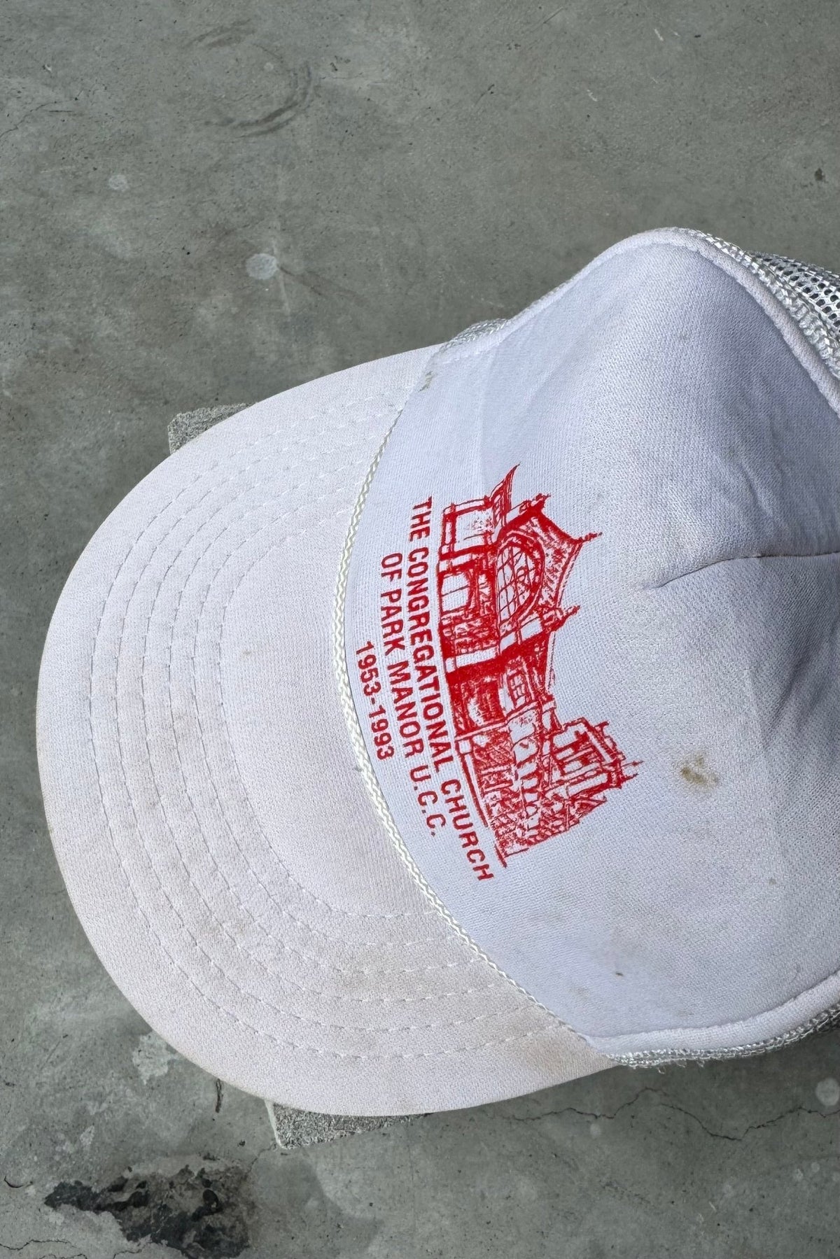 Church of Park Manor Red & White Hat — 1993 - Retrospective Store