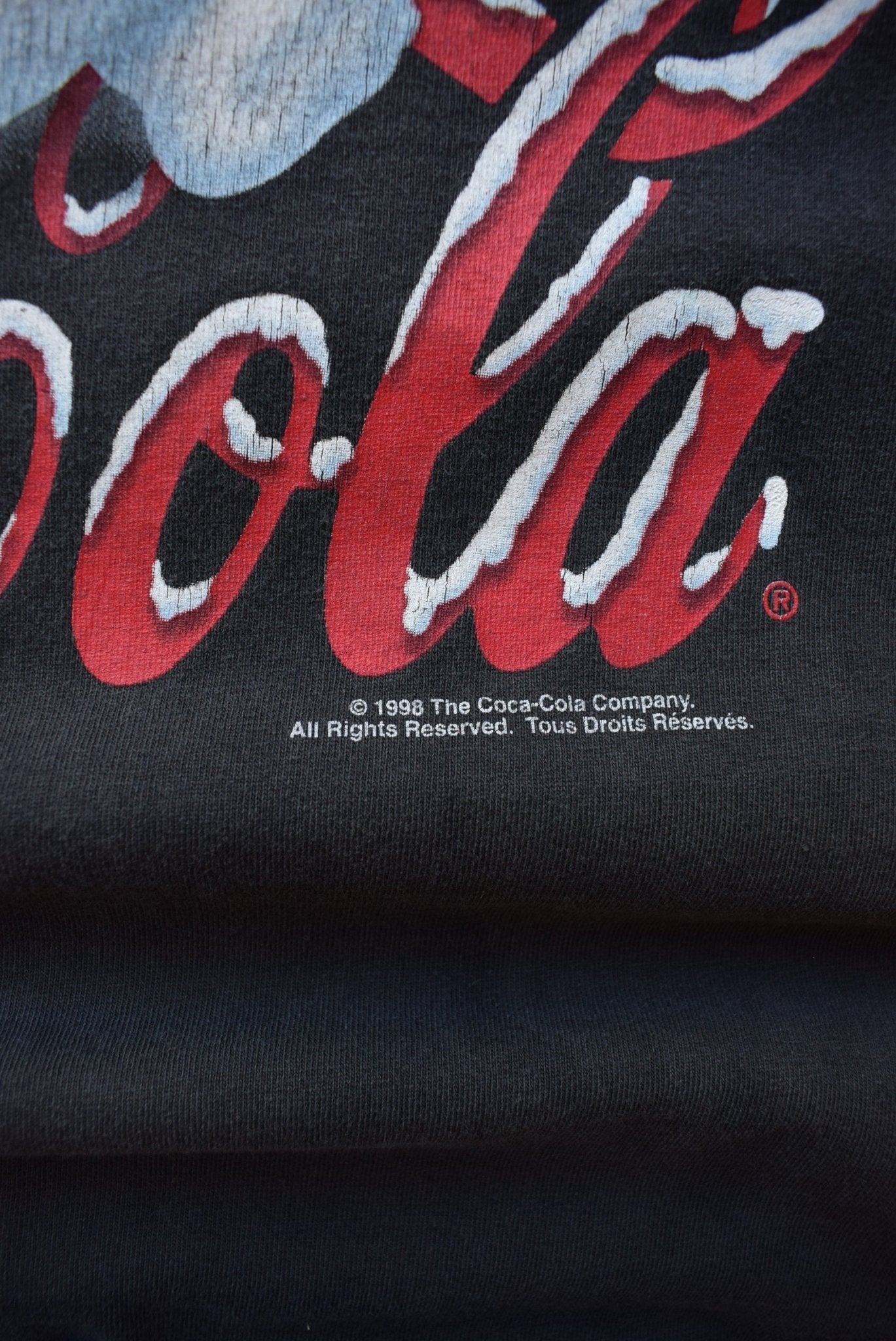 Coca-Cola Black Graphic Tee — 1998 (XL) - Retrospective Store
