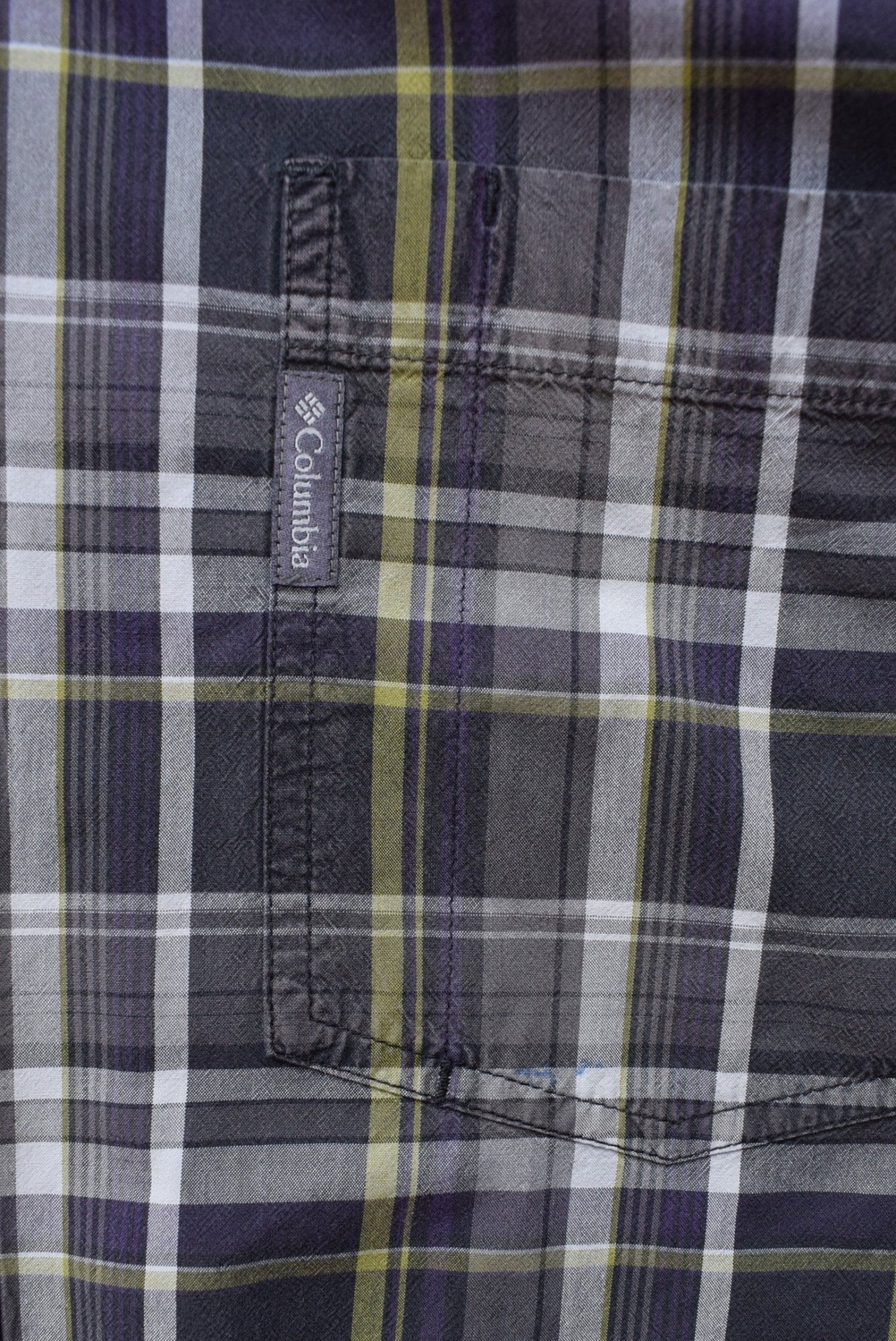Columbia Grey Cropped Long Sleeve Button Up — 2000s (L) - Retrospective Store