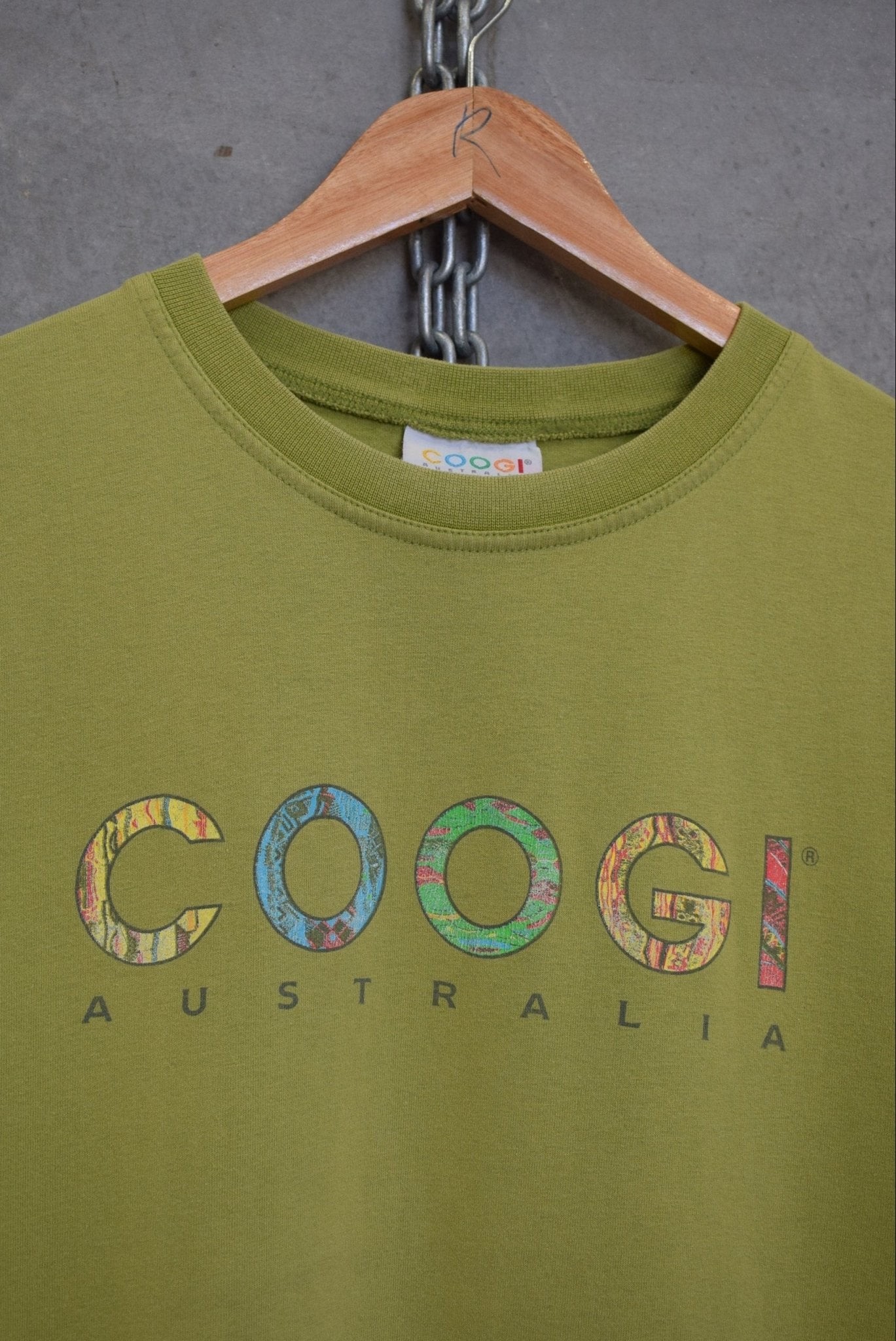 Coogi Australia Spellout Tee — 1990s (M) - Retrospective Store