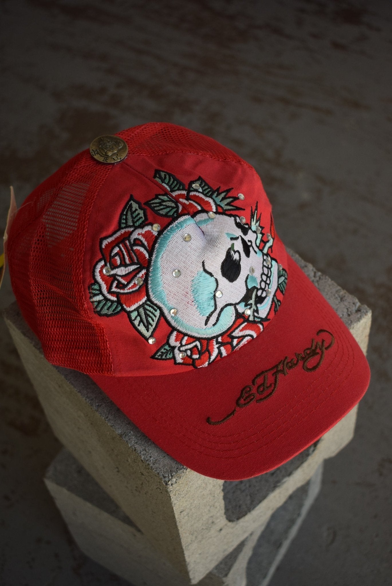 *Deadstock* Vintage Ed Hardy Embroidered Hat - Retrospective Store