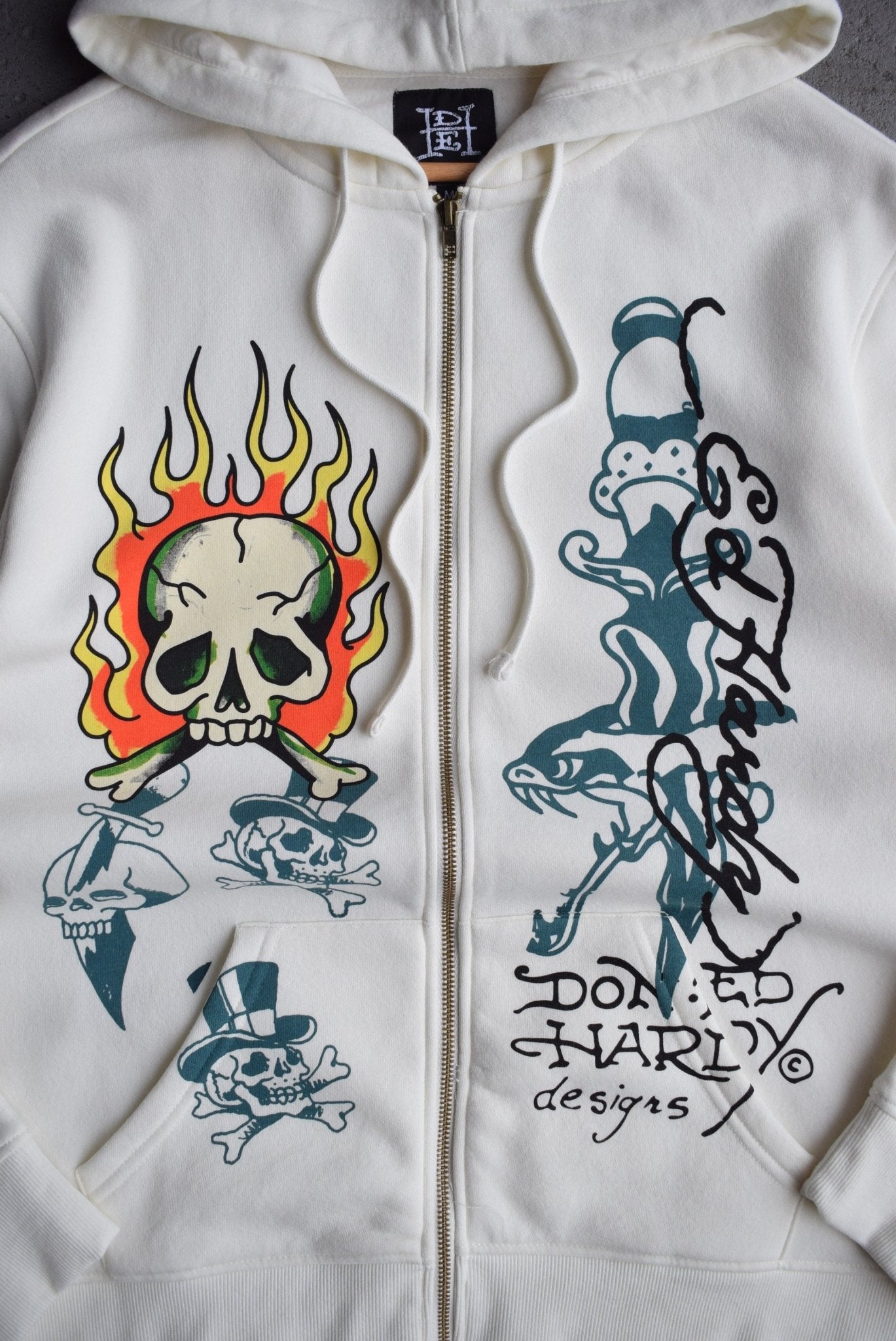 *Deadstock* Vintage Ed Hardy Graphic Full - Zip Hoodie (M/L) - Retrospective Store