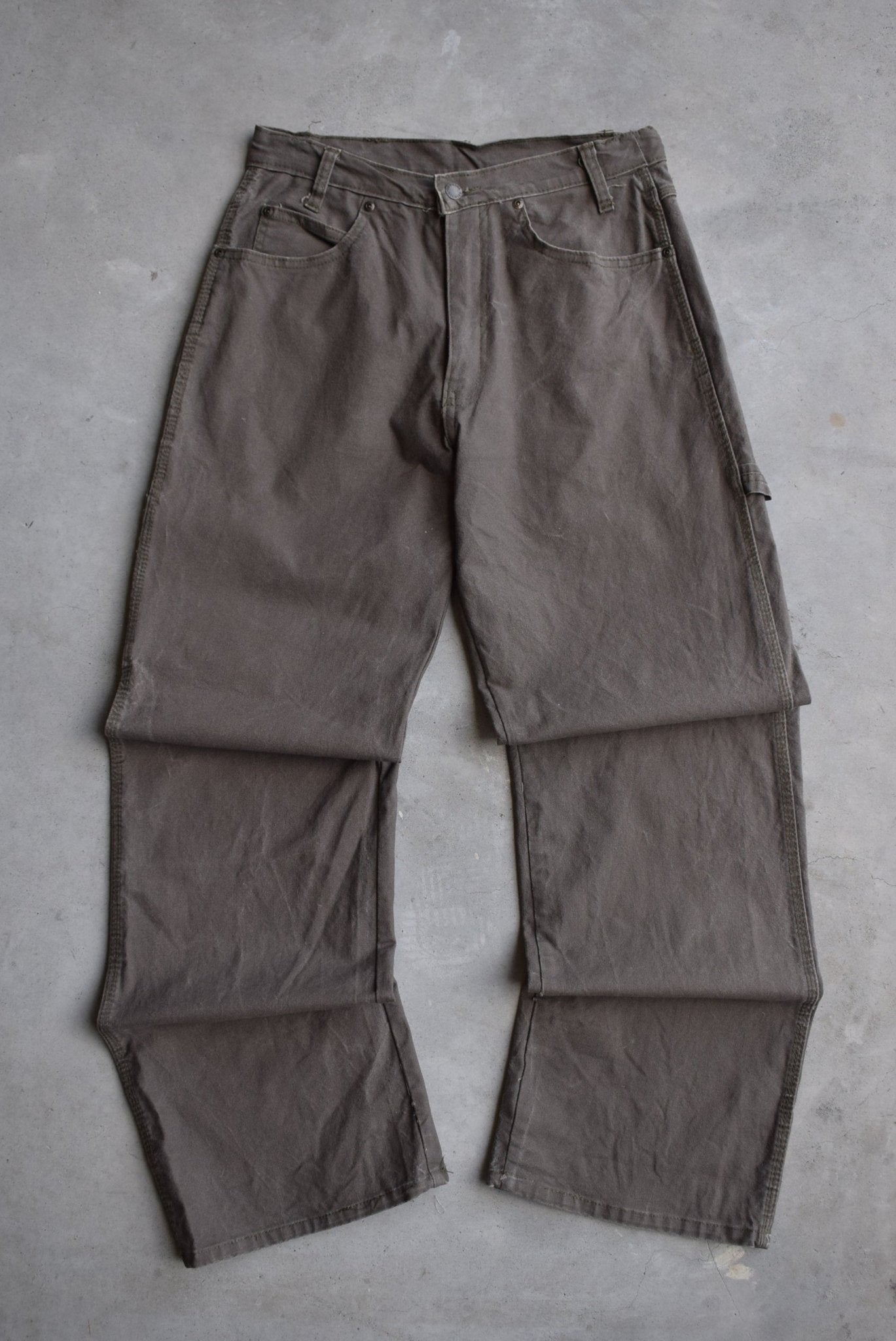 Dickies Faded-Green Carpenter Pants — 2000s (29) - Retrospective Store