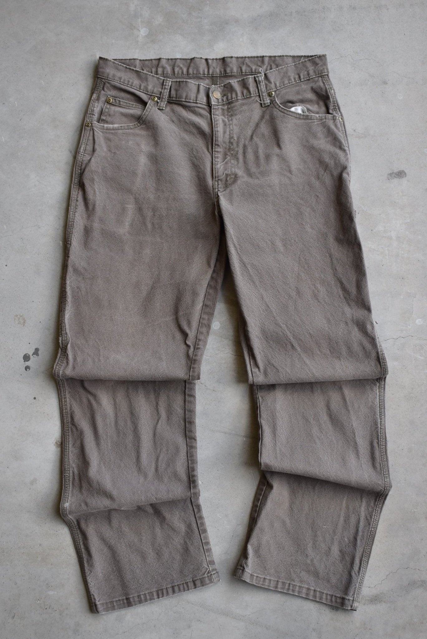 Dickies Faded Green Carpenter Pants — 2000s (33) - Retrospective Store