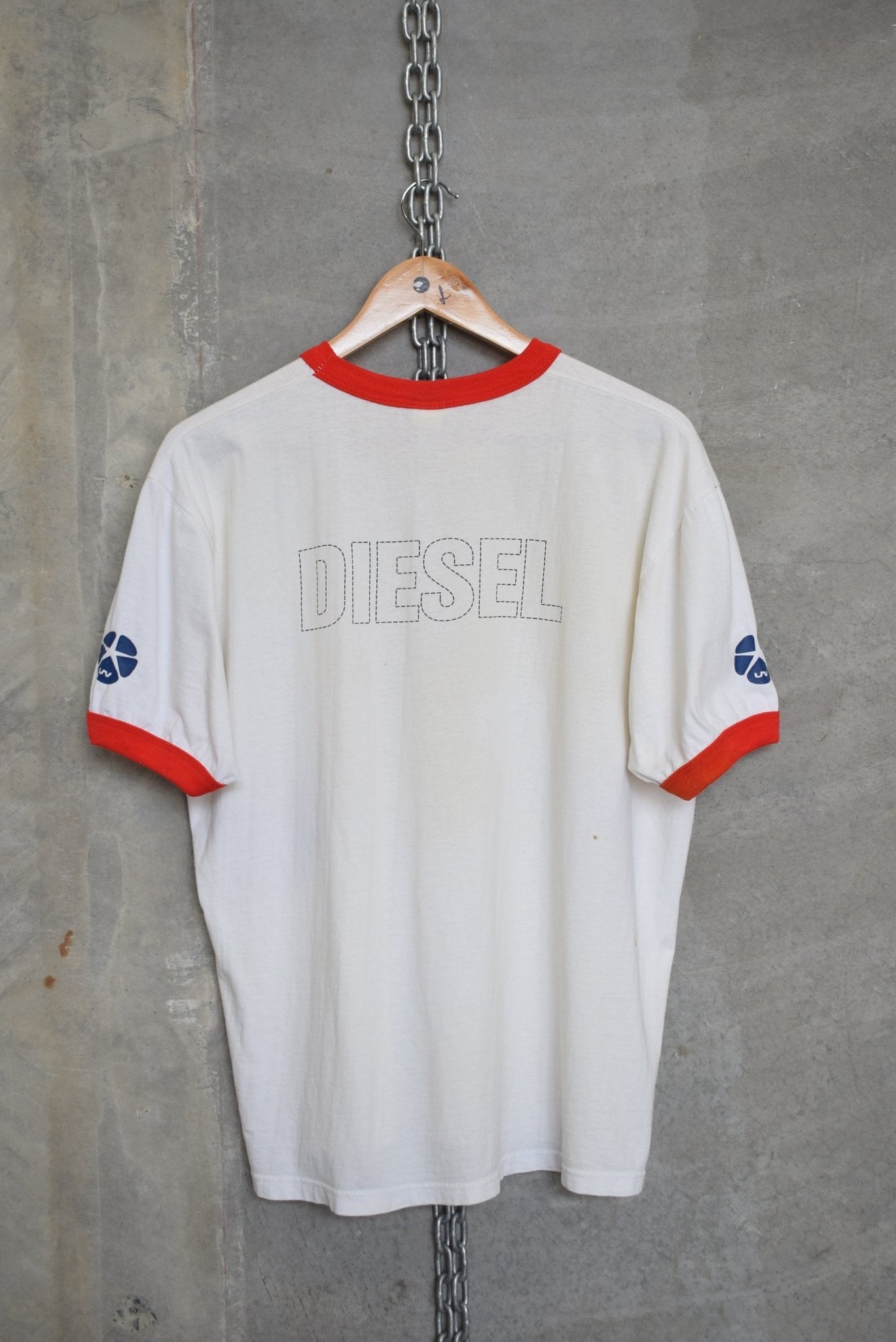 Diesel Spellout Ringer Tee — 1990s (M/L) - Retrospective Store