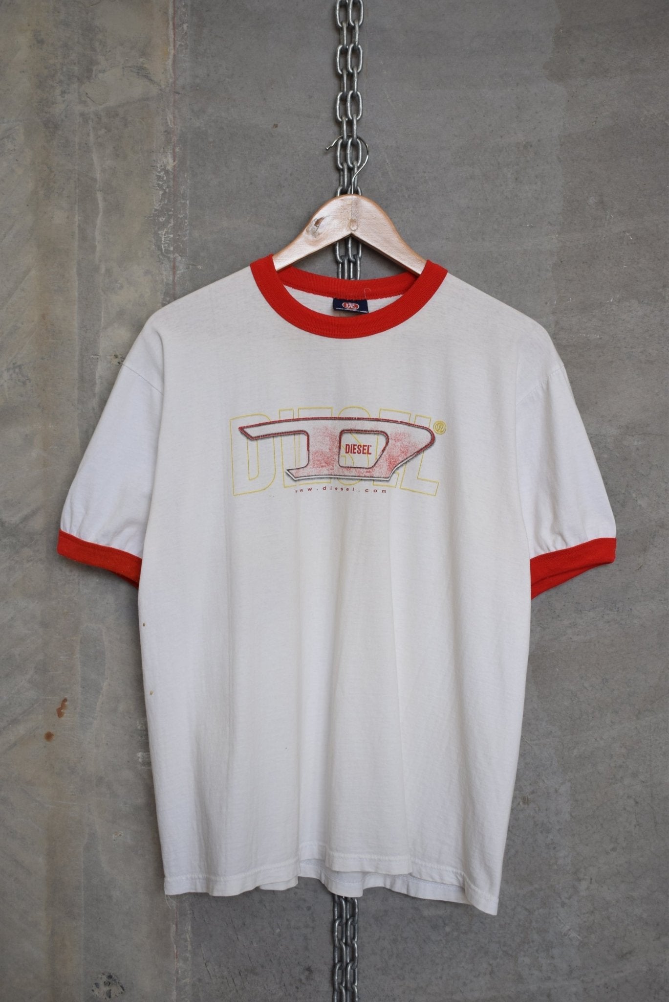 Diesel Spellout Ringer Tee — 1990s (M/L) - Retrospective Store
