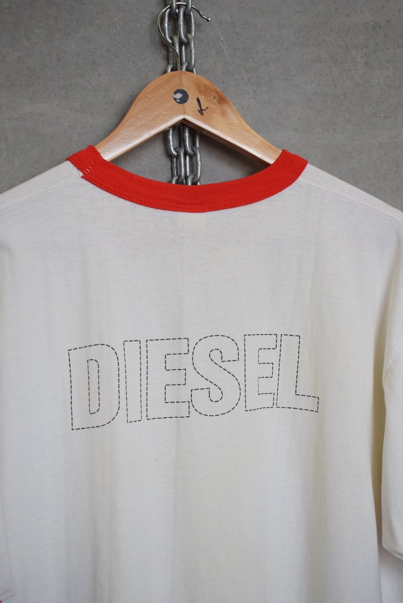 Diesel Spellout Ringer Tee — 1990s (M/L) - Retrospective Store
