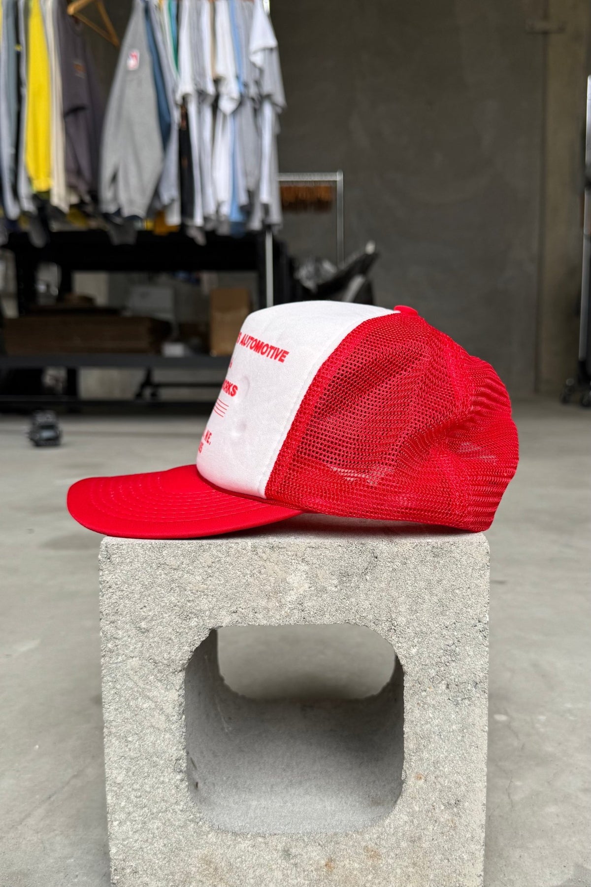 Donner's Auto & Bodyworks Red & White Hat — 1990s - Retrospective Store