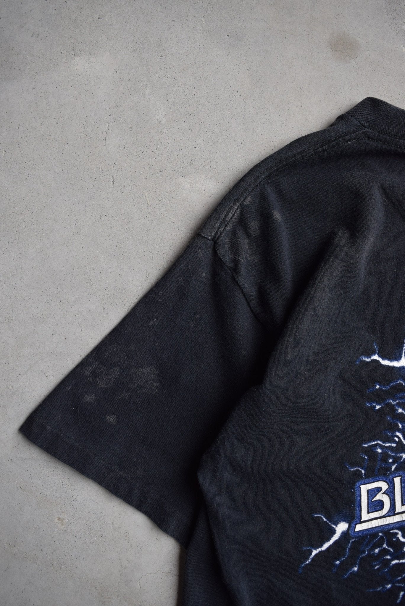 Duke University Blue Devils Black Graphic Tee — 1996 (L) - Retrospective Store