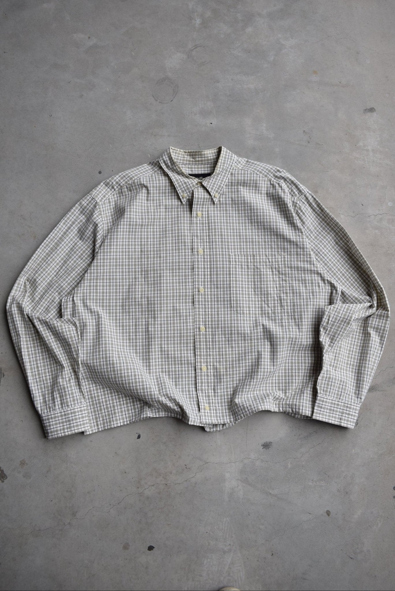 Eddie Bauer Cropped Long Sleeve Button Up — 2000s (XL) - Retrospective Store