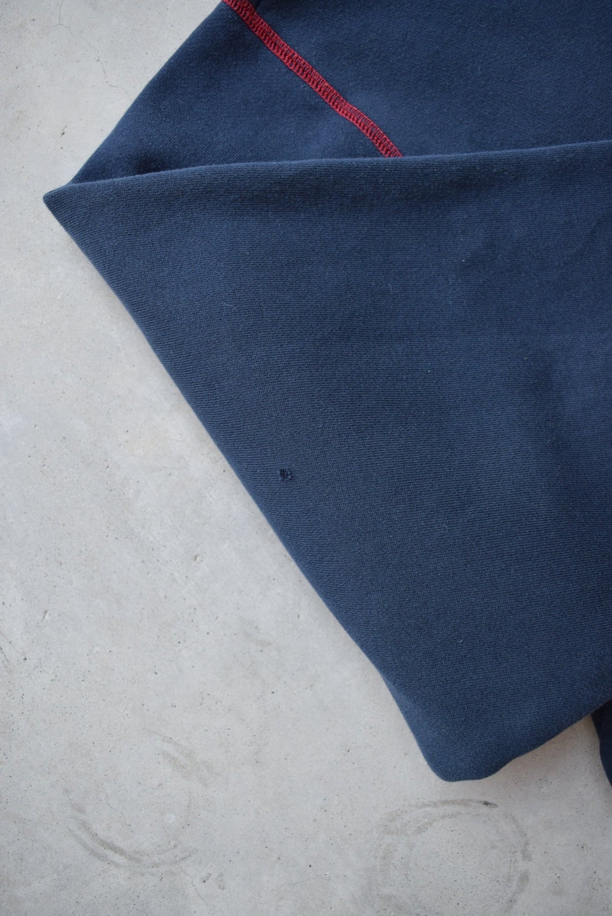 Fila Navy Embroidered Spellout Crewneck — 2000s (L) - Retrospective Store