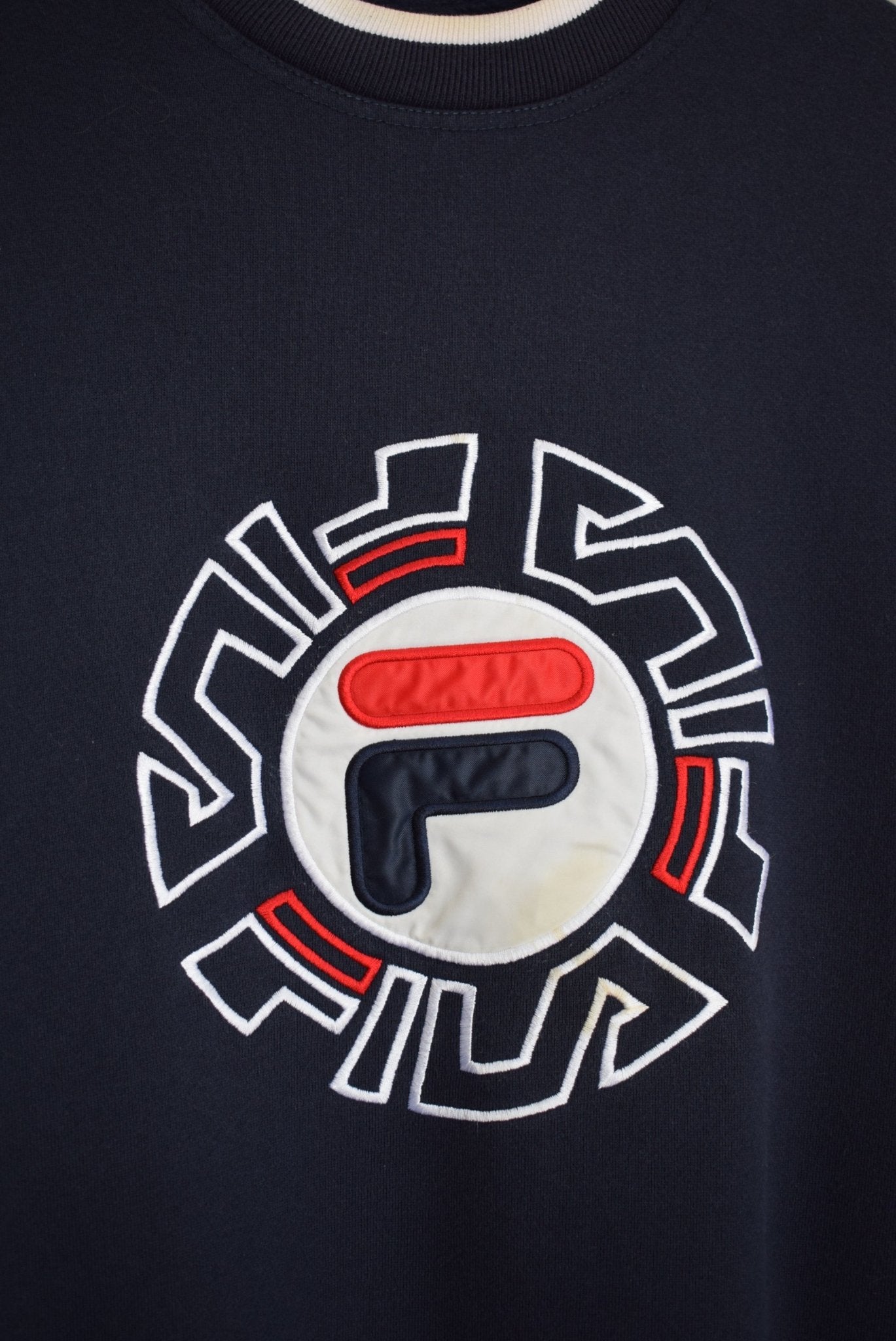 Fila Spellout Embroidered Crewneck — 2000s (L) - Retrospective Store
