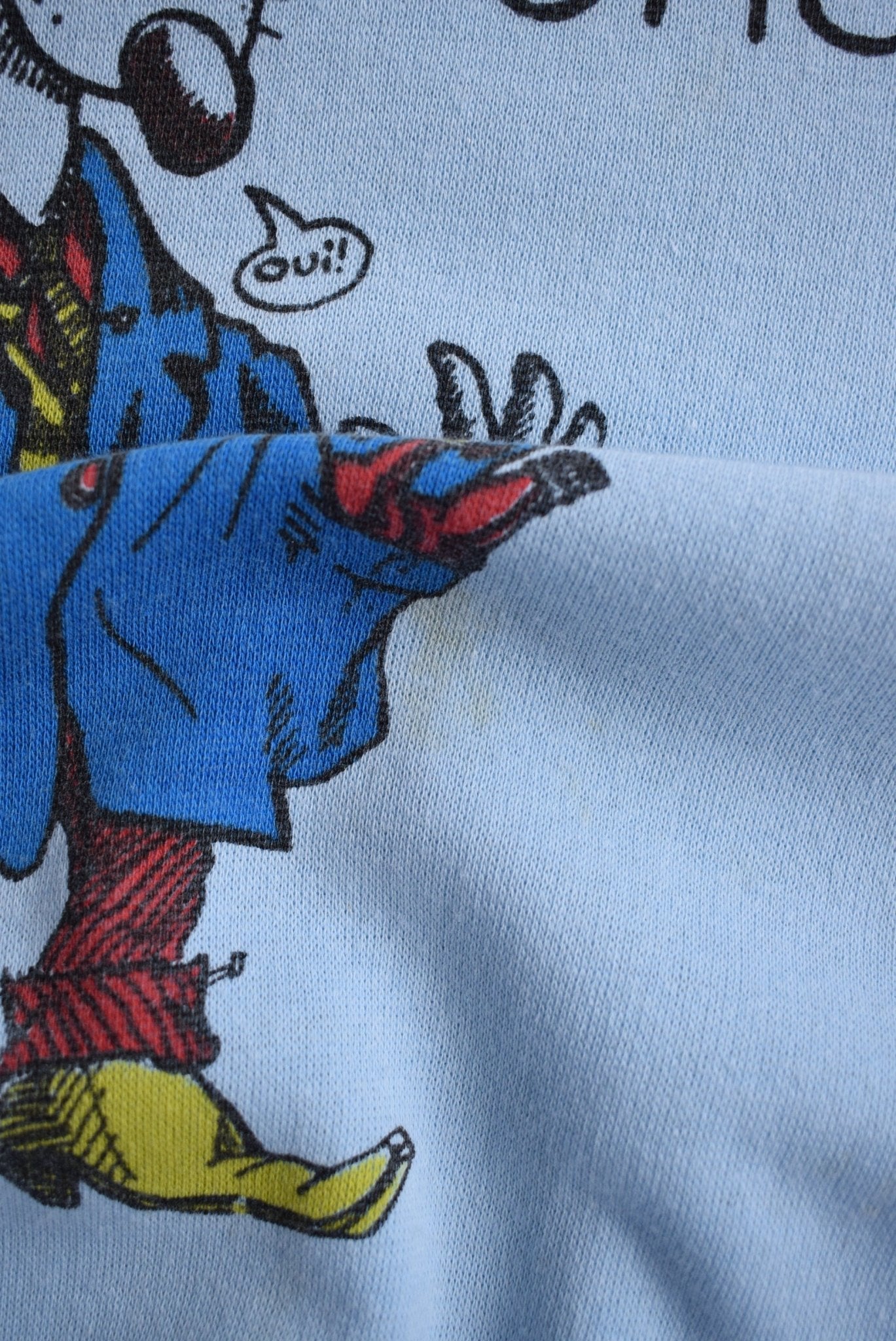 French Comic Graphic Crewneck — 1980s (L) - Retrospective Store