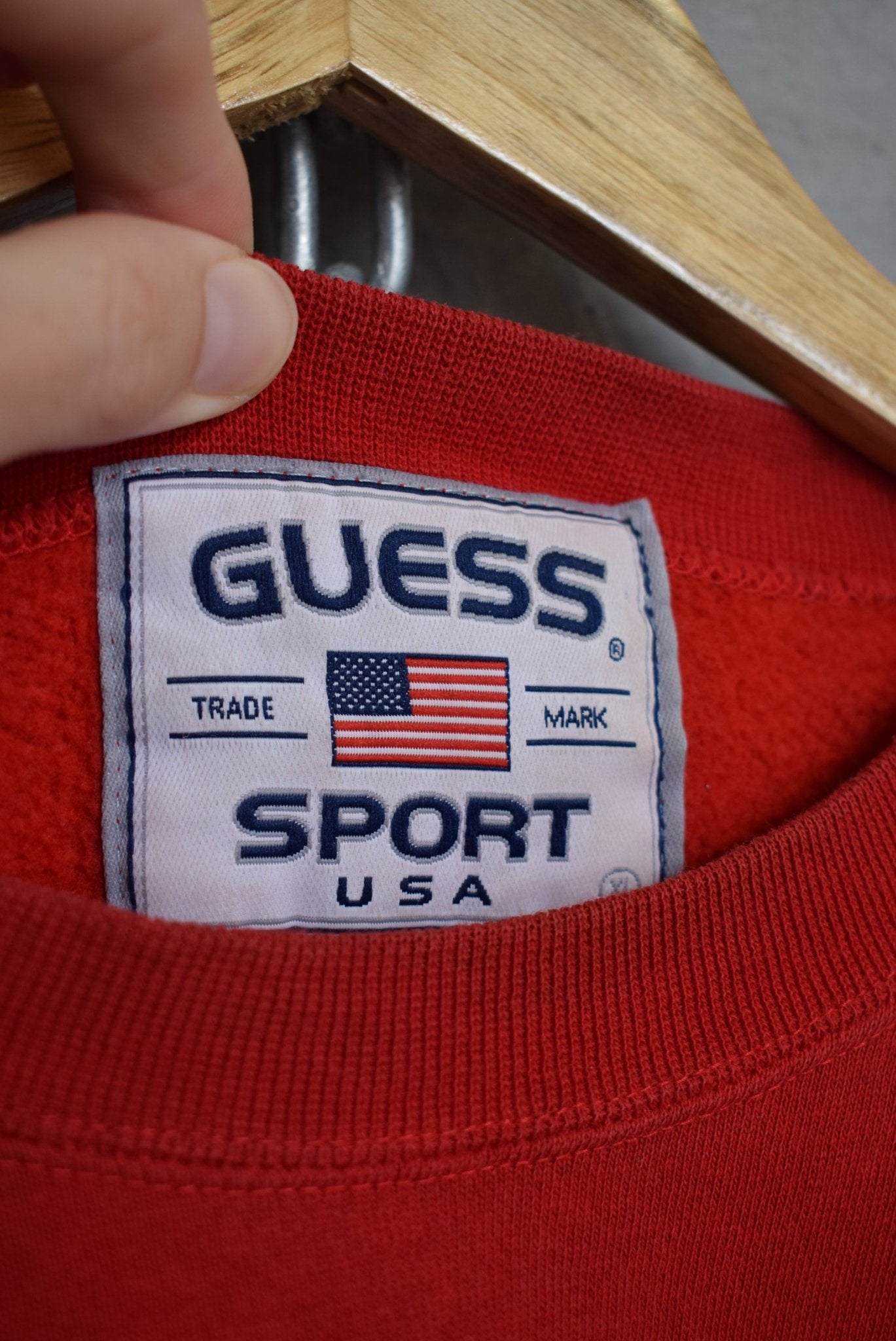 Guess Jeans USA Spellout Crewneck — 1990s (XL) - Retrospective Store