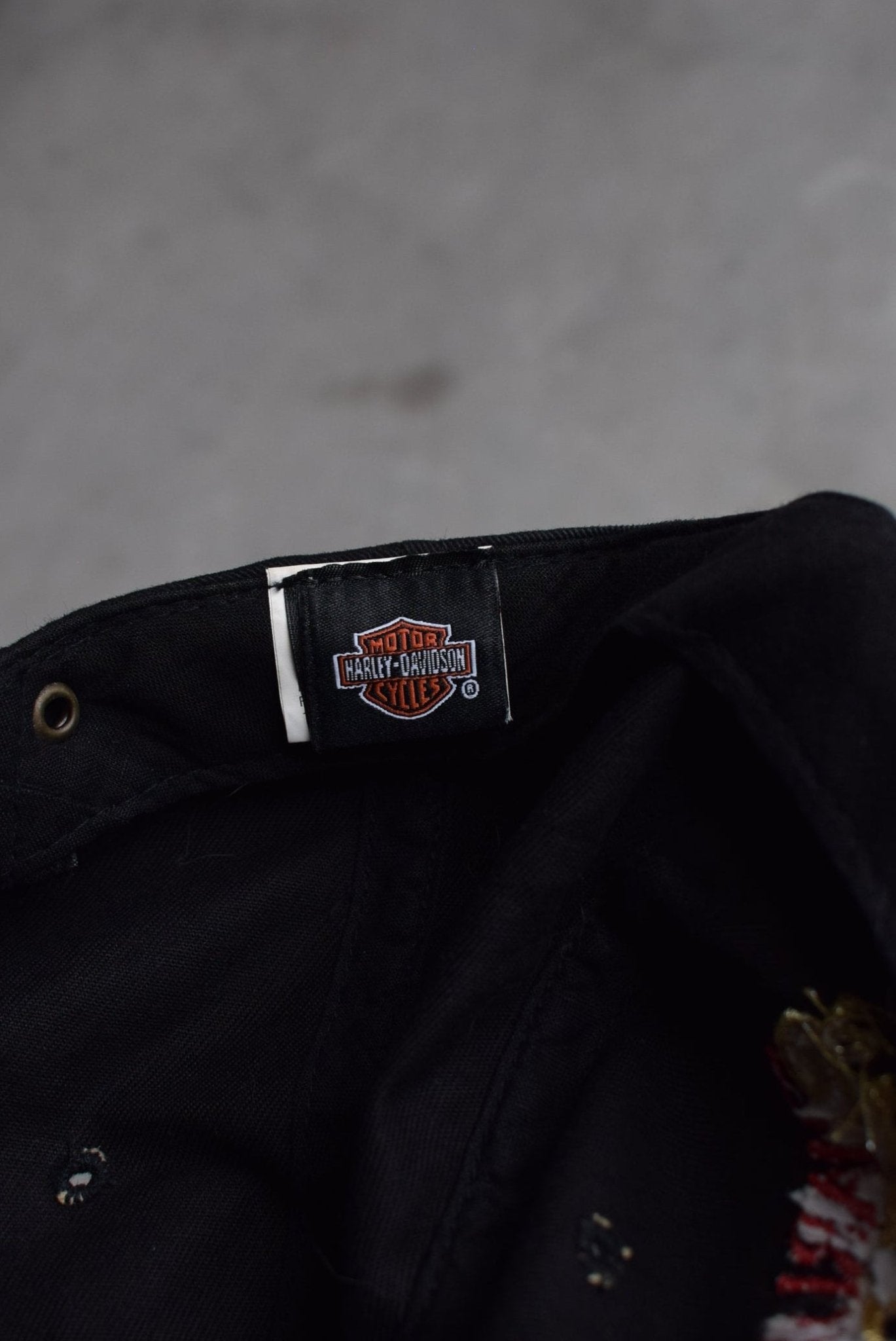 Harley Davidson Embroidered Hat — 2000s - Retrospective Store
