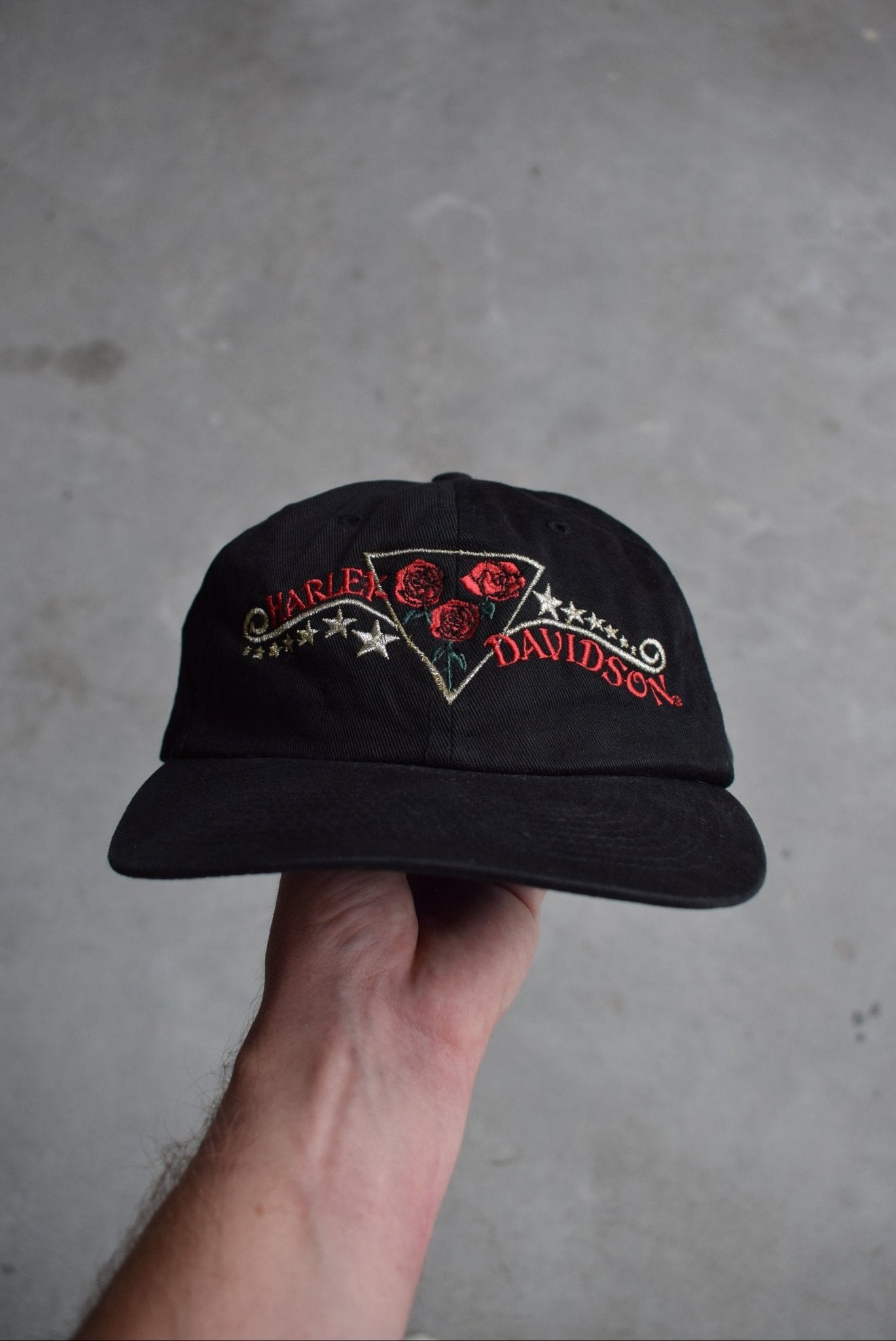 Harley Davidson Embroidered Hat — 2000s - Retrospective Store