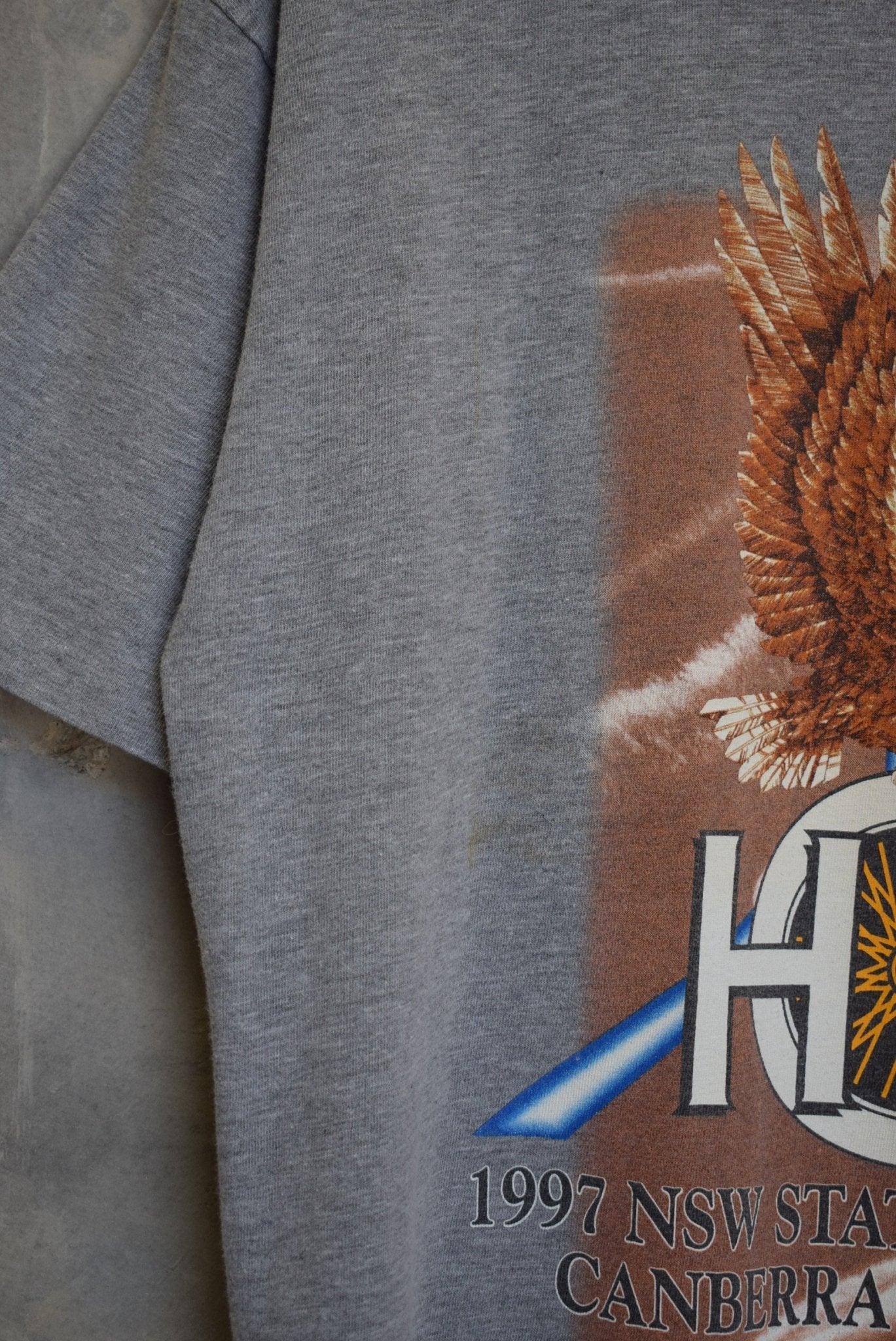 Harley Davidson HOG Rally Canberra Tee — 1997 (M) - Retrospective Store