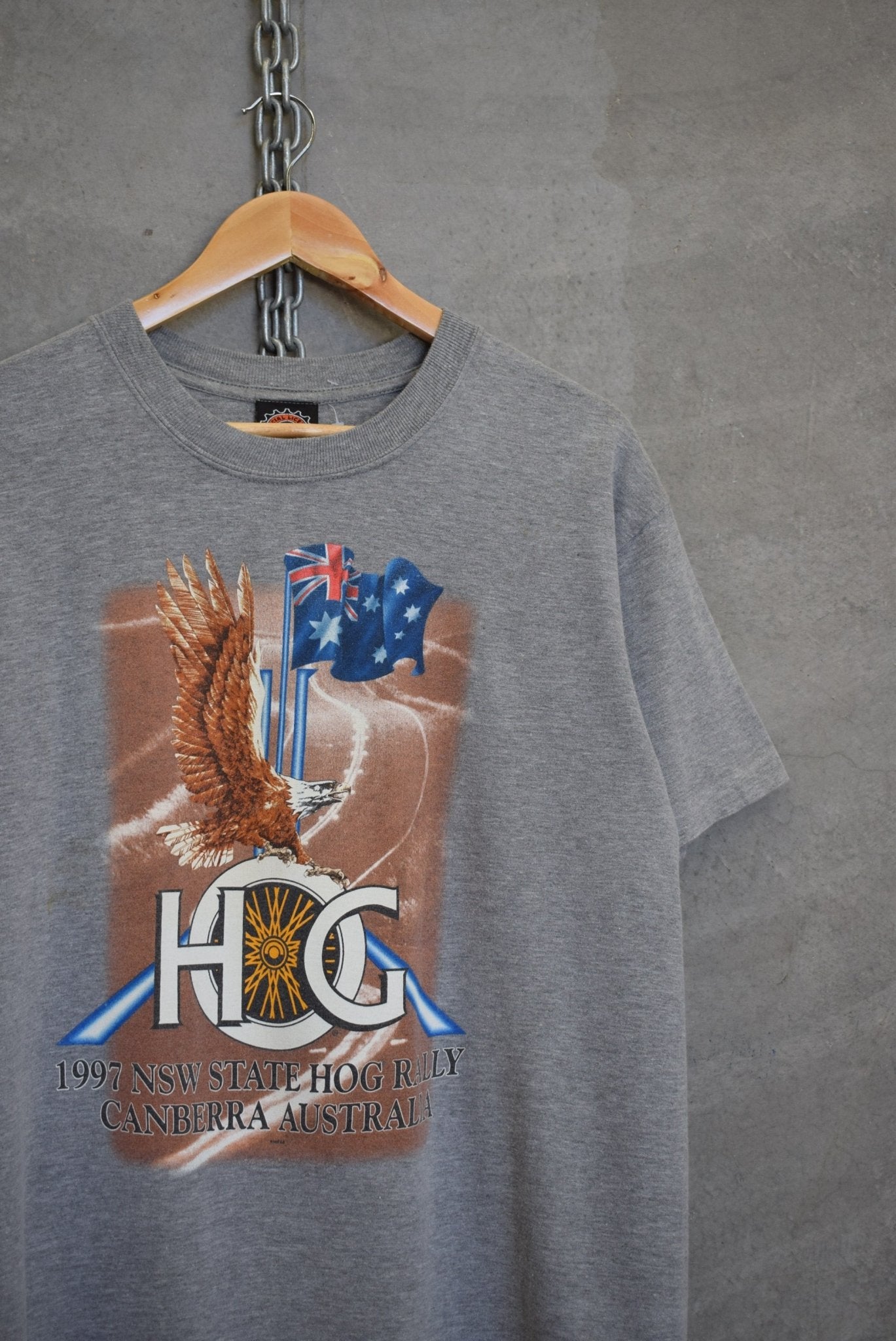 Harley Davidson HOG Rally Canberra Tee — 1997 (M) - Retrospective Store