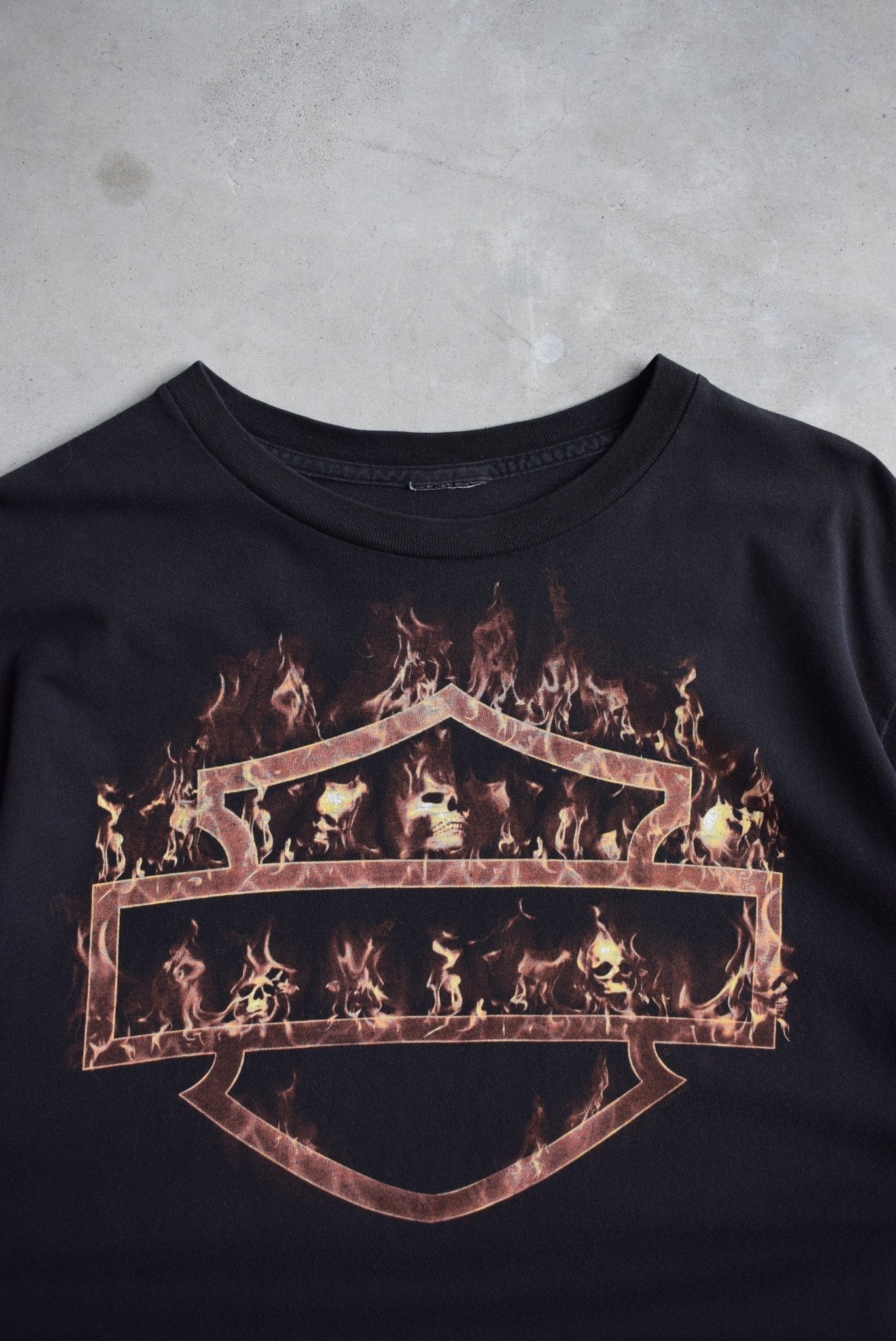 Harley Davidson Motorcycles Black Graphic Tee — 2000s (XL) - Retrospective Store