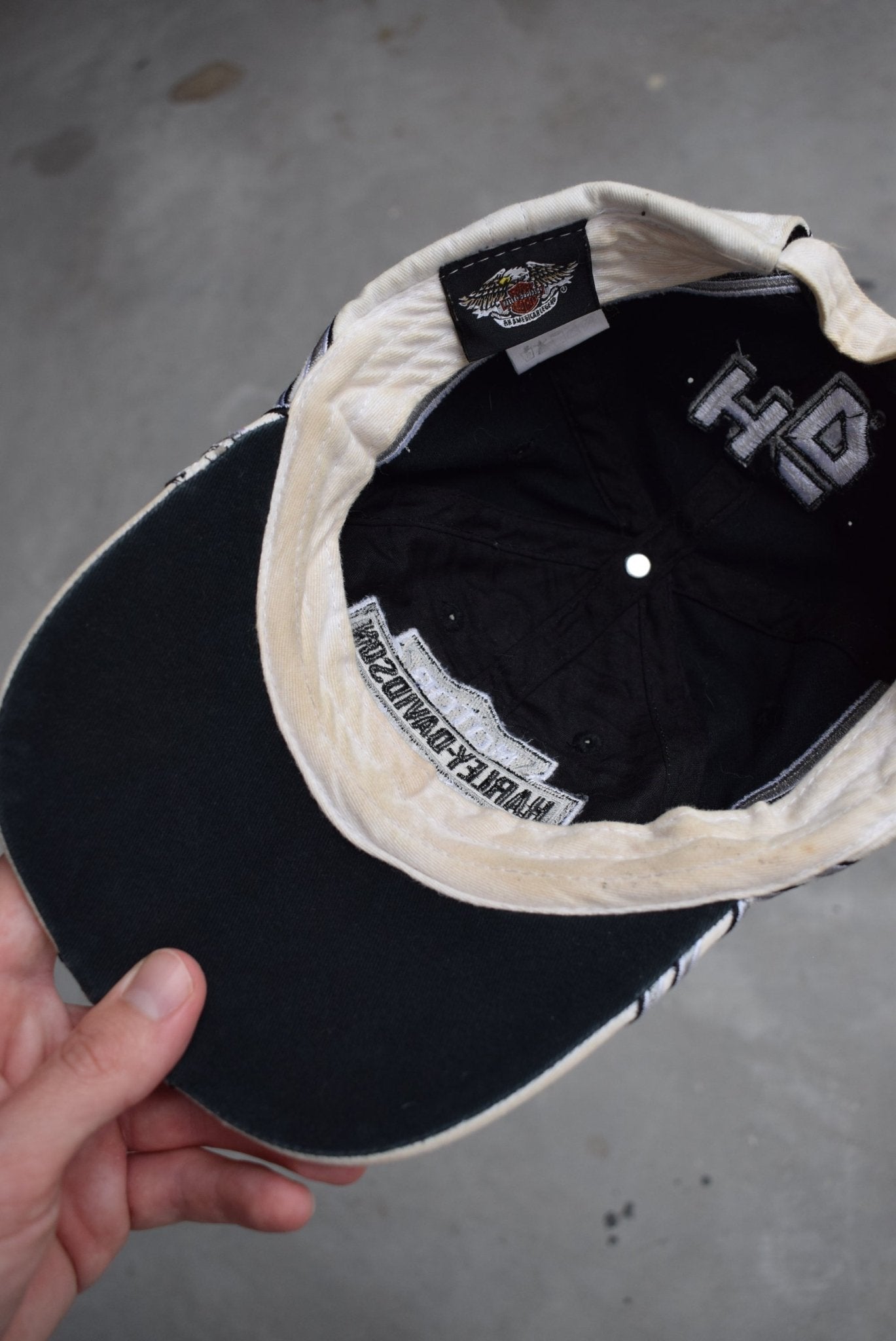 Harley Davidson Motorcycles Embroidered Hat — 1990s - Retrospective Store