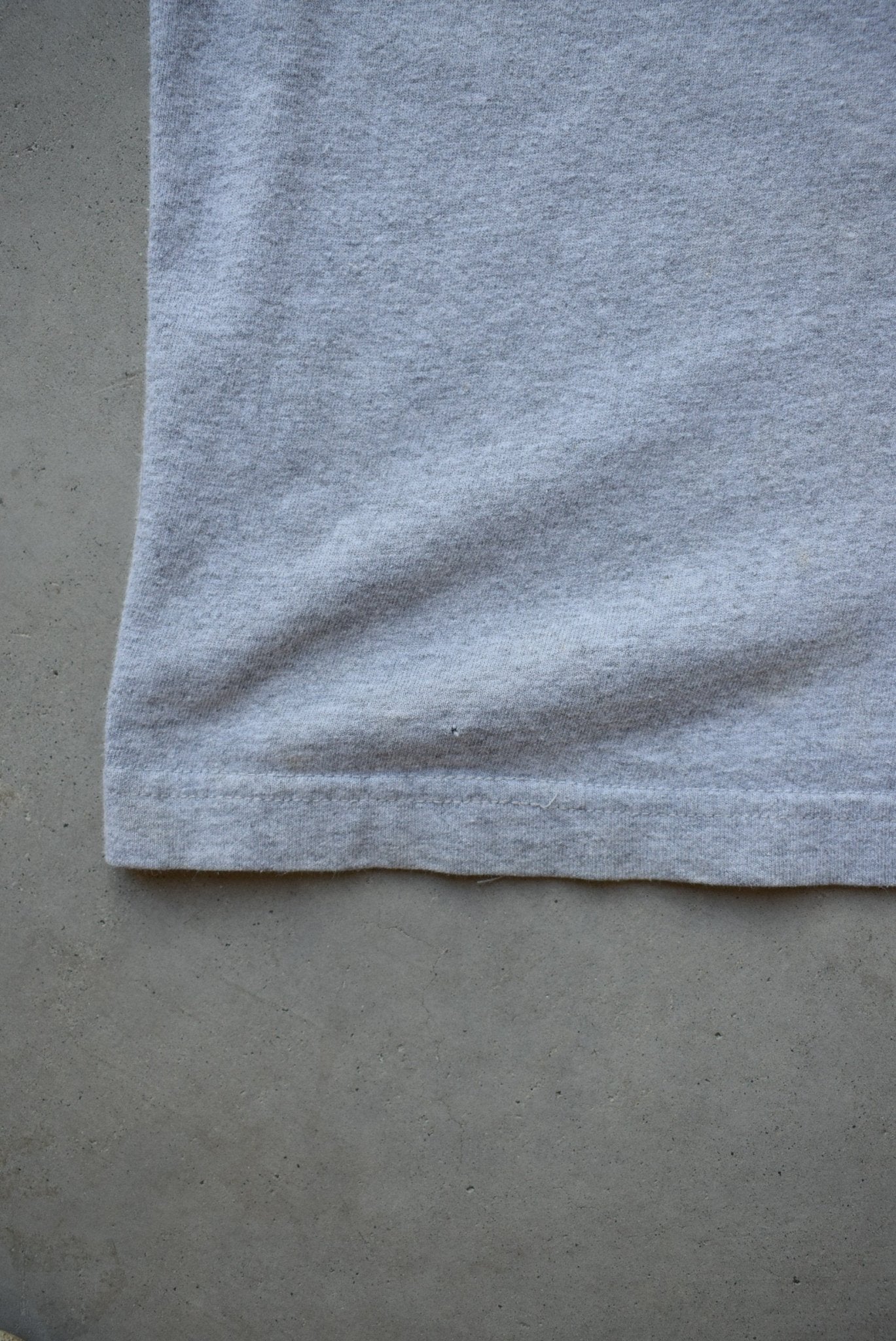JNCO Jeans Grey Spellout Long Sleeve Tee — 2000s (XL) - Retrospective Store