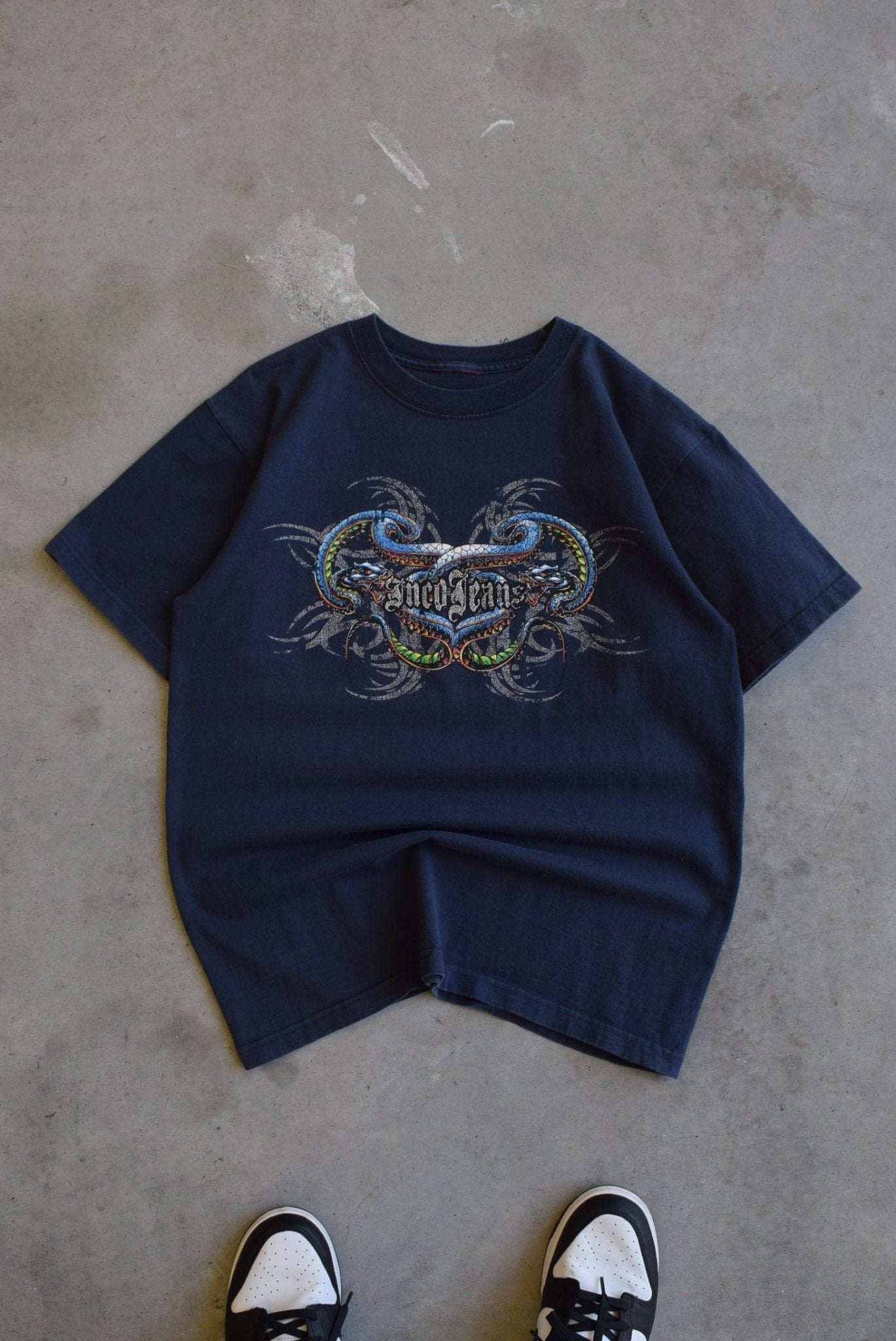 JNCO Jeans Spellout Tee — 2000s (L) - Retrospective Store