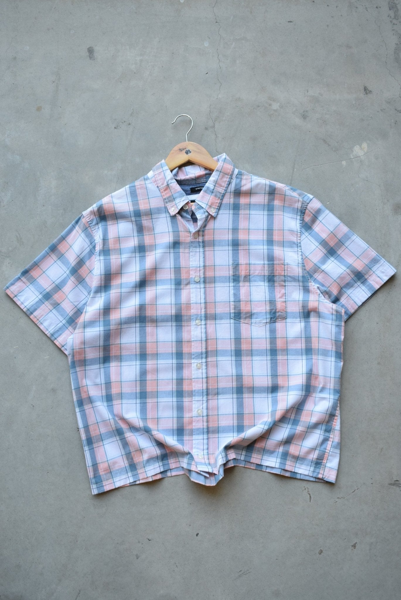 LEE Blue & Pink Cropped Button Up — 2000s (L) - Retrospective Store