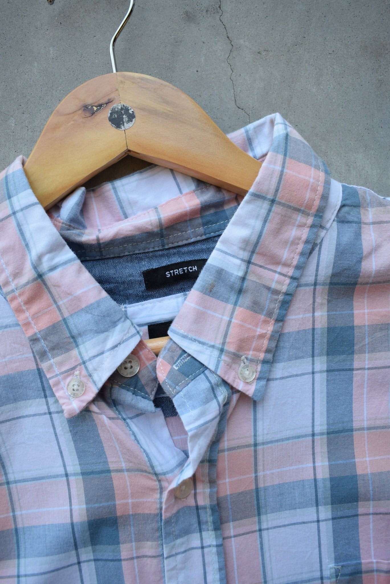 LEE Blue & Pink Cropped Button Up — 2000s (L) - Retrospective Store