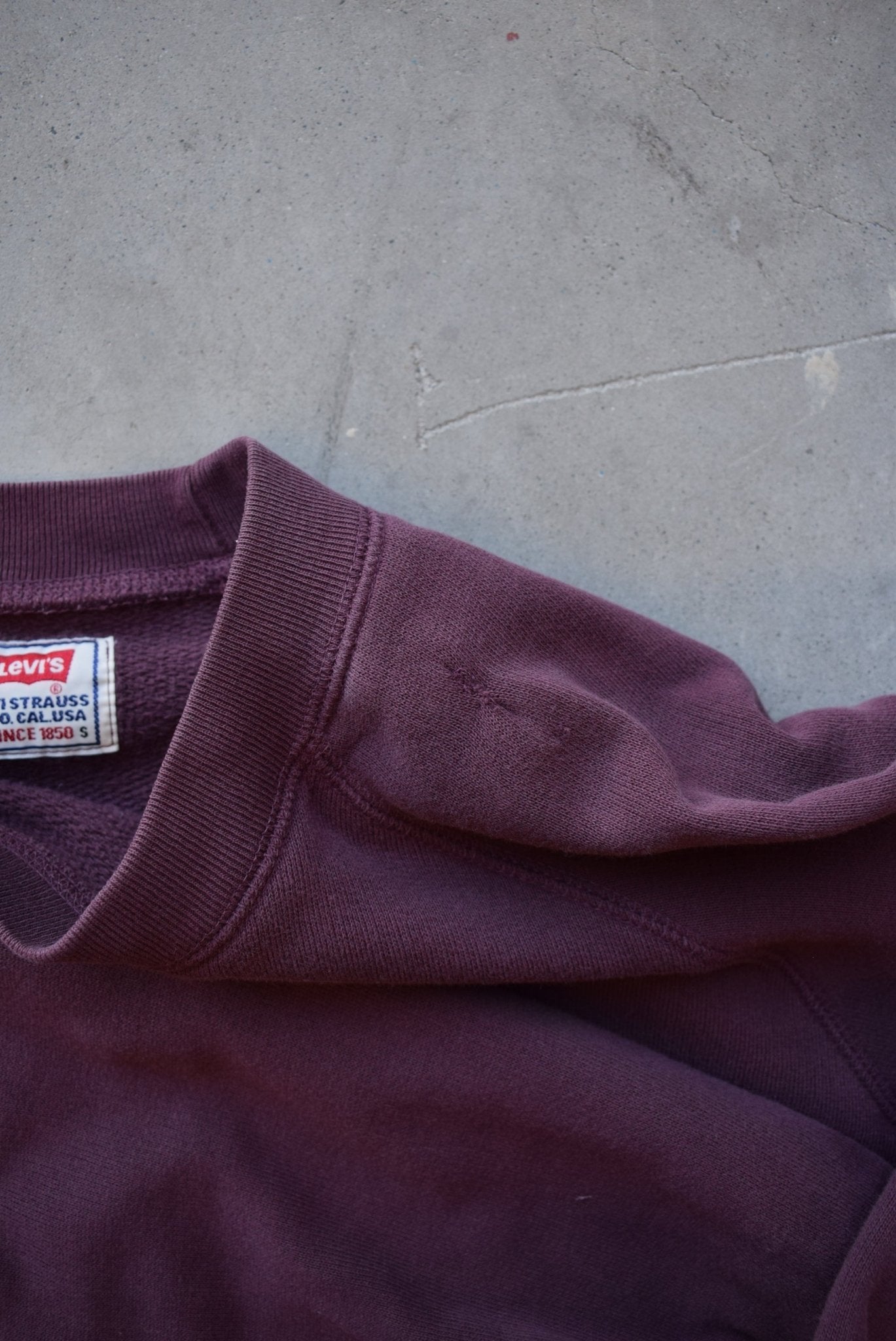 Levi Strauss Baseball Spellout Crewneck — 1990s (S) - Retrospective Store