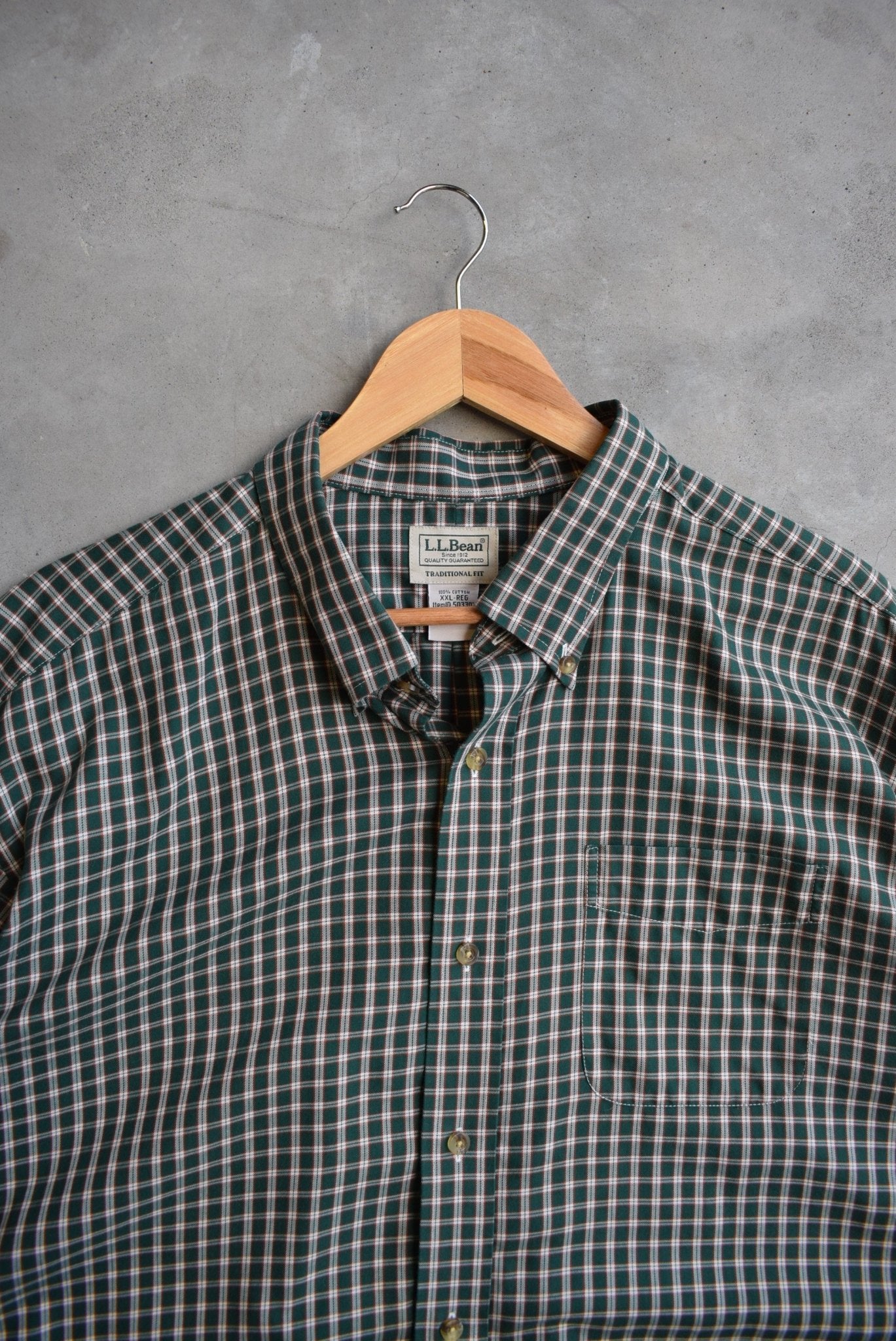 L.L. Bean Green Cropped Button Up — 2000s (XXL) - Retrospective Store