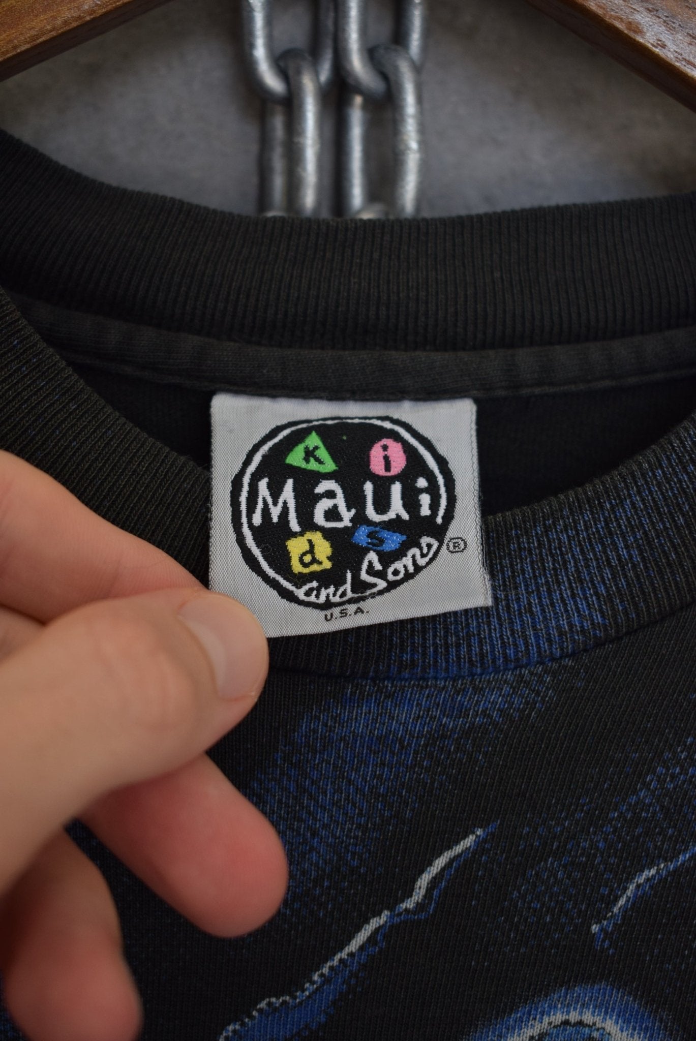 Maui & Sons Surf Long Sleeve Tee — 1990s (S/M) - Retrospective Store