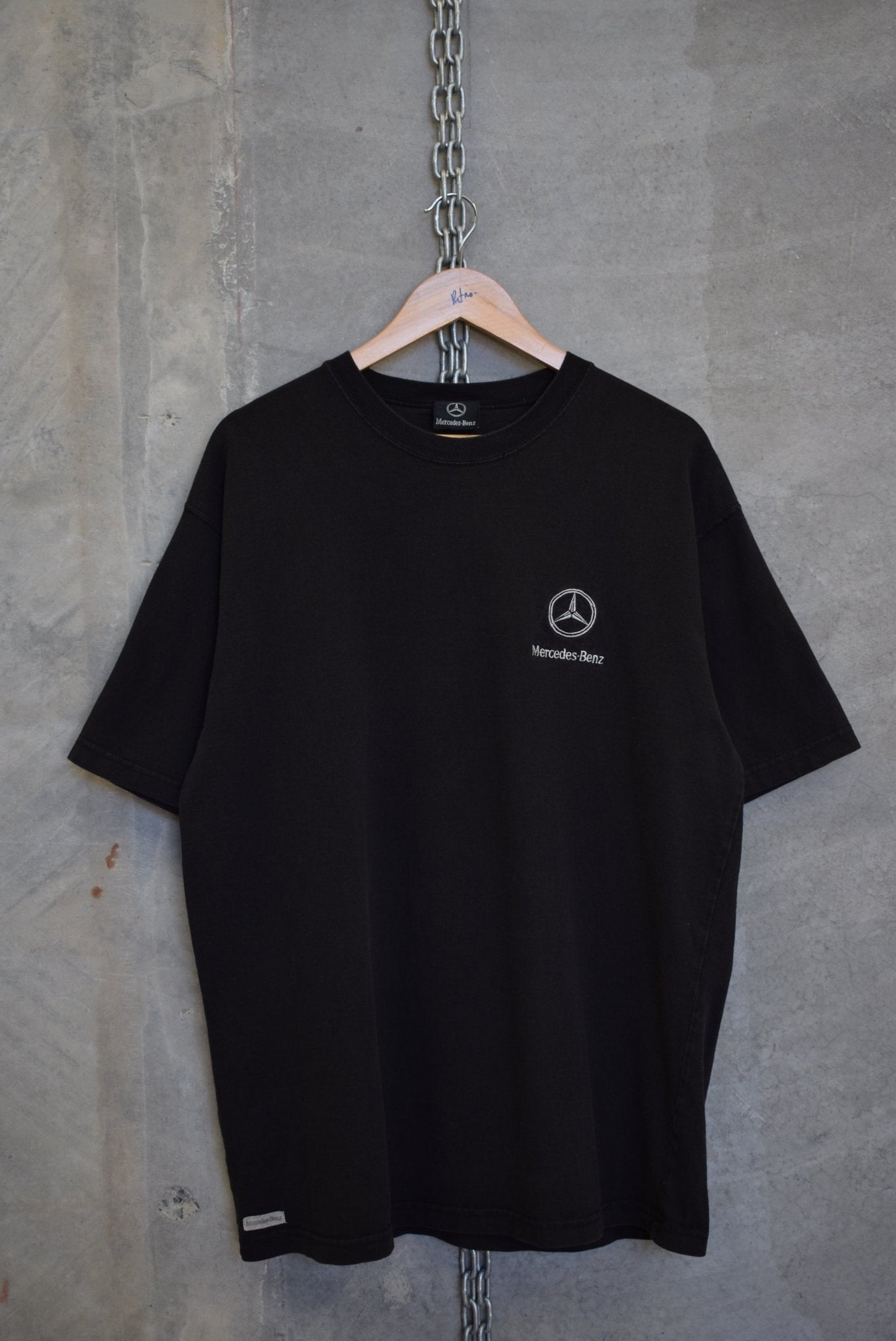 Mercedes Benz Embroidered Tee — 1990s (XL) - Retrospective Store