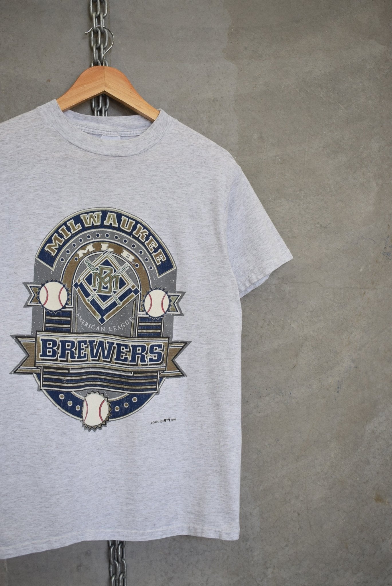 MLB Milwaukee Brewers Tee — 1996 (S/M) - Retrospective Store