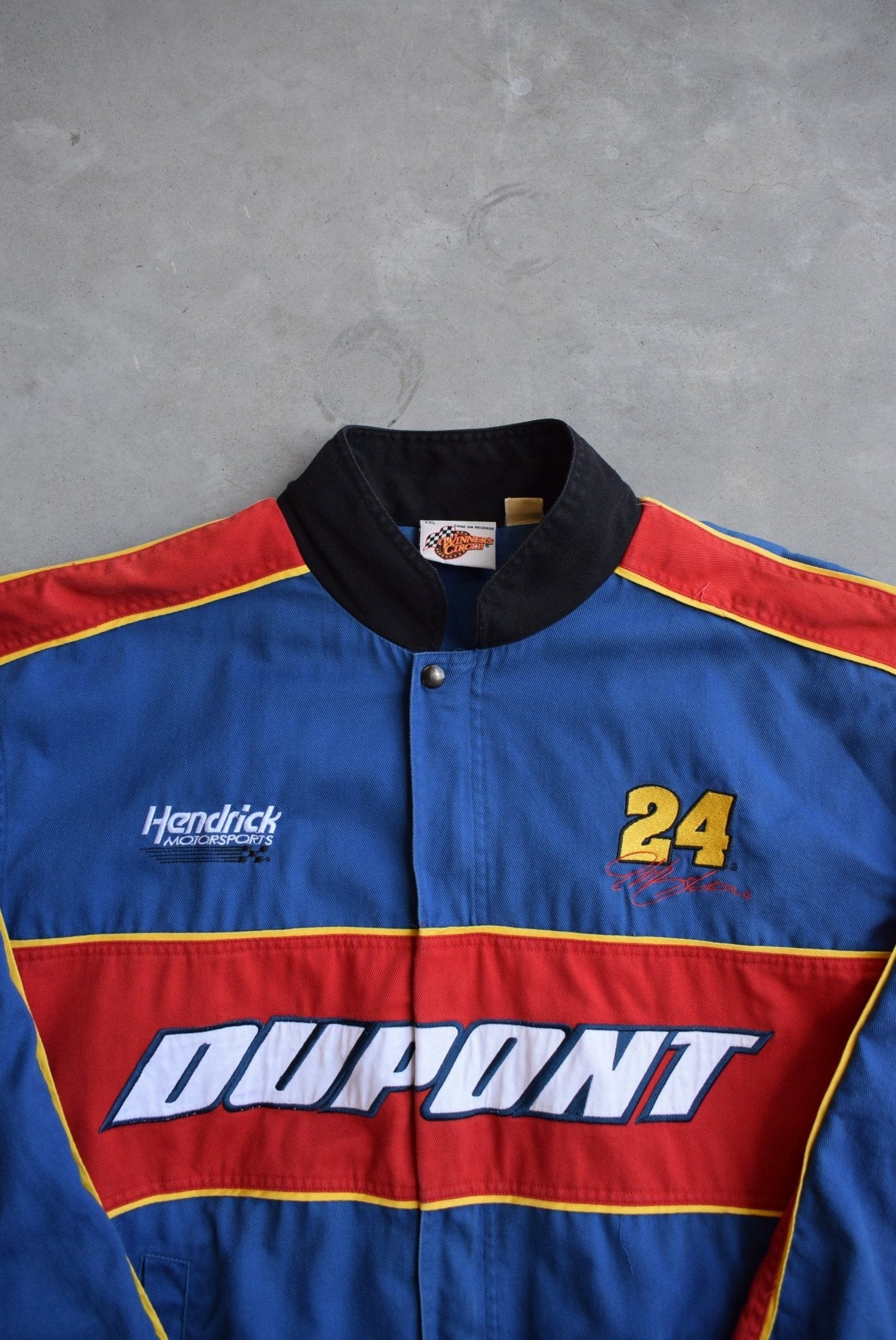 NASCAR Dupont Racing Red & Blue Embroidered Jacket — 2000s (XL) - Retrospective Store