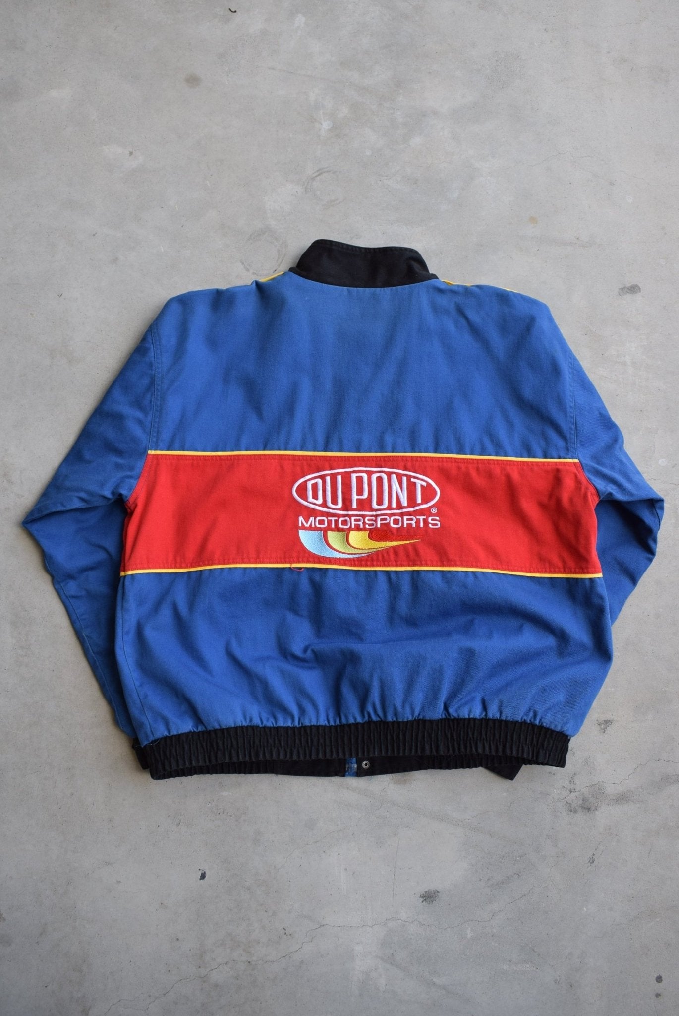 NASCAR Dupont Racing Red & Blue Embroidered Jacket — 2000s (XL) - Retrospective Store