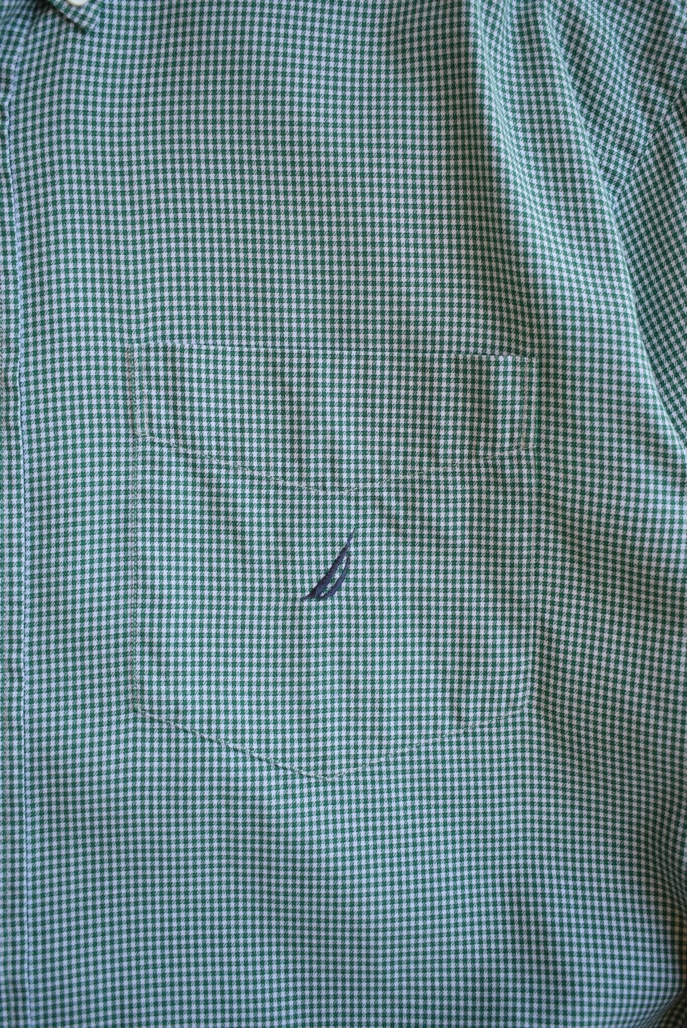 Nautica Cropped Long Sleeve Button Up — 2000s (L/XL) - Retrospective Store