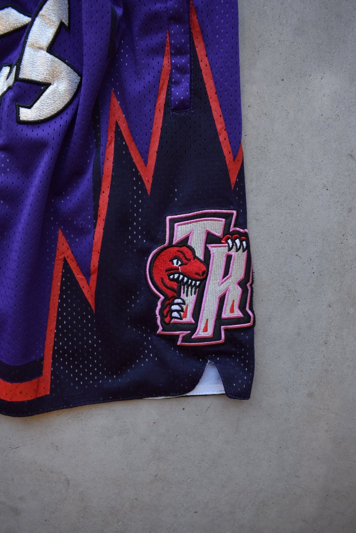 NBA Toronto Raptors Purple Basketball Shorts — 1999 (S) - Retrospective Store