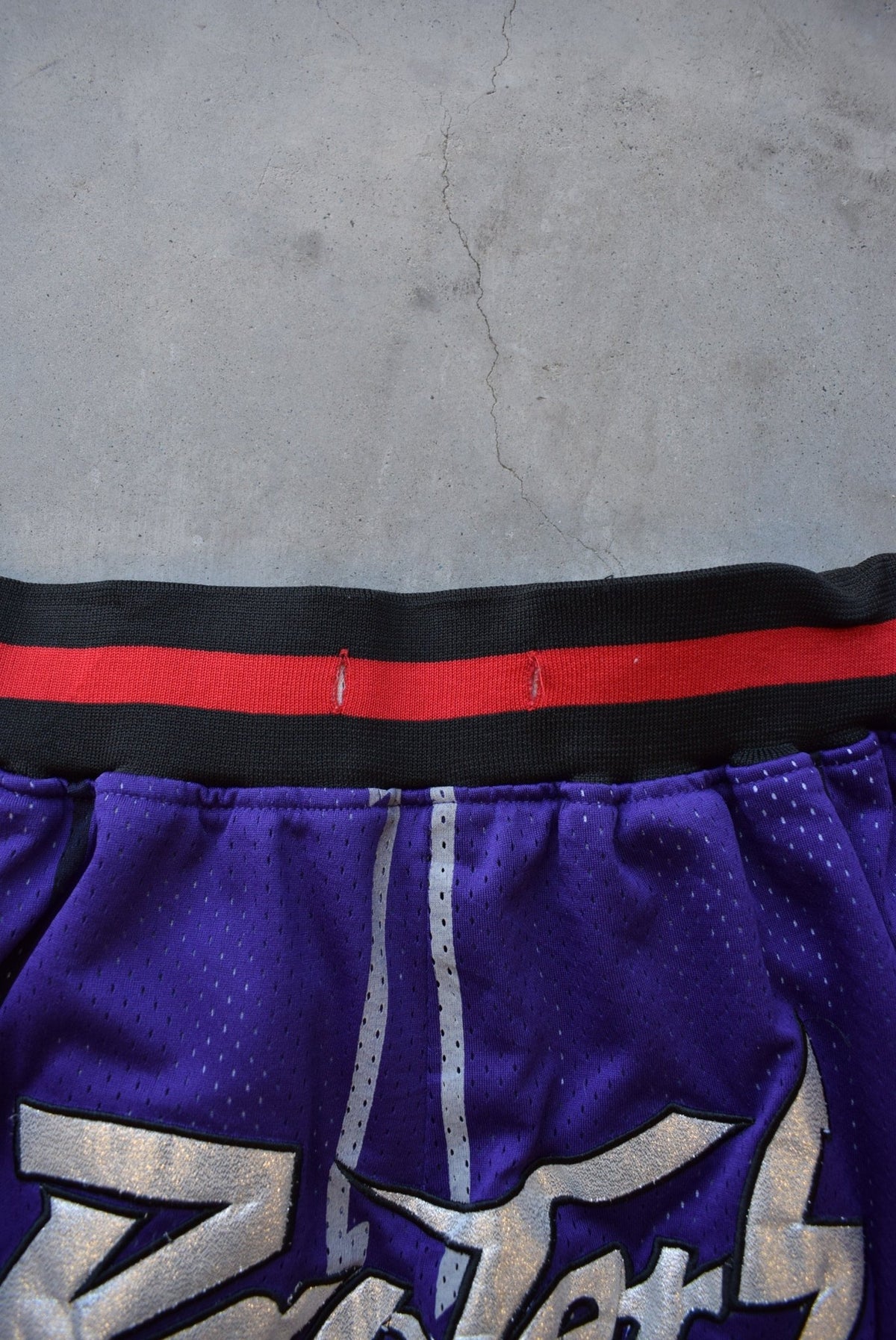 NBA Toronto Raptors Purple Basketball Shorts — 1999 (S) - Retrospective Store