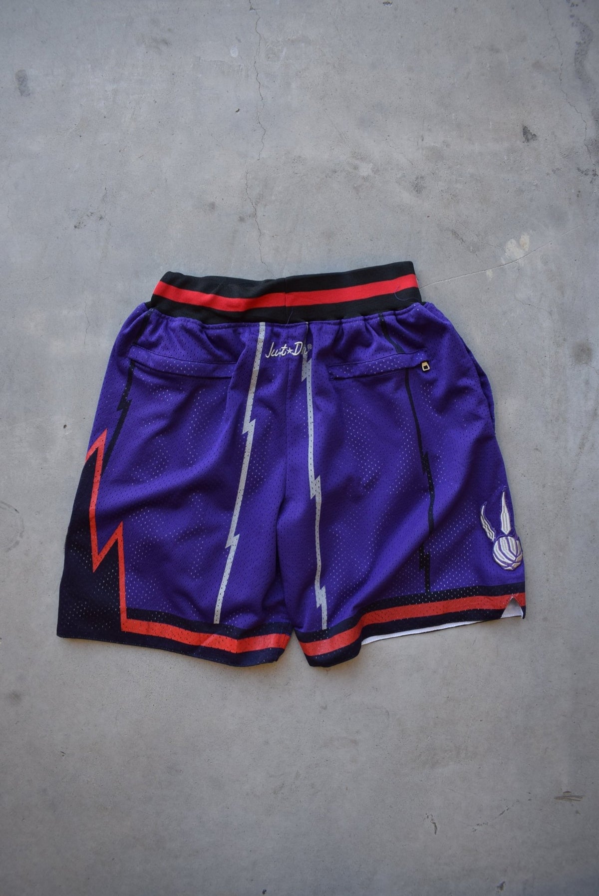 NBA Toronto Raptors Purple Basketball Shorts — 1999 (S) - Retrospective Store