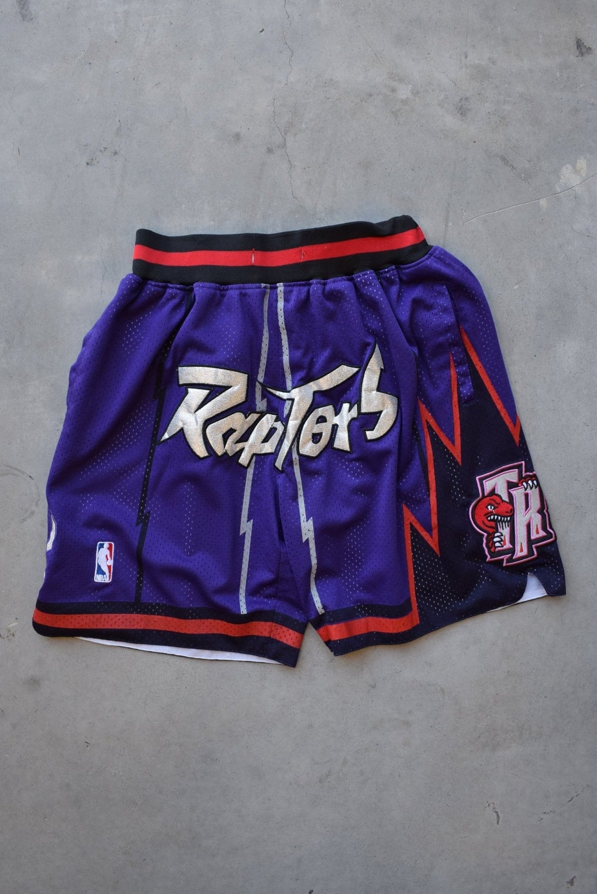NBA Toronto Raptors Purple Basketball Shorts — 1999 (S) - Retrospective Store