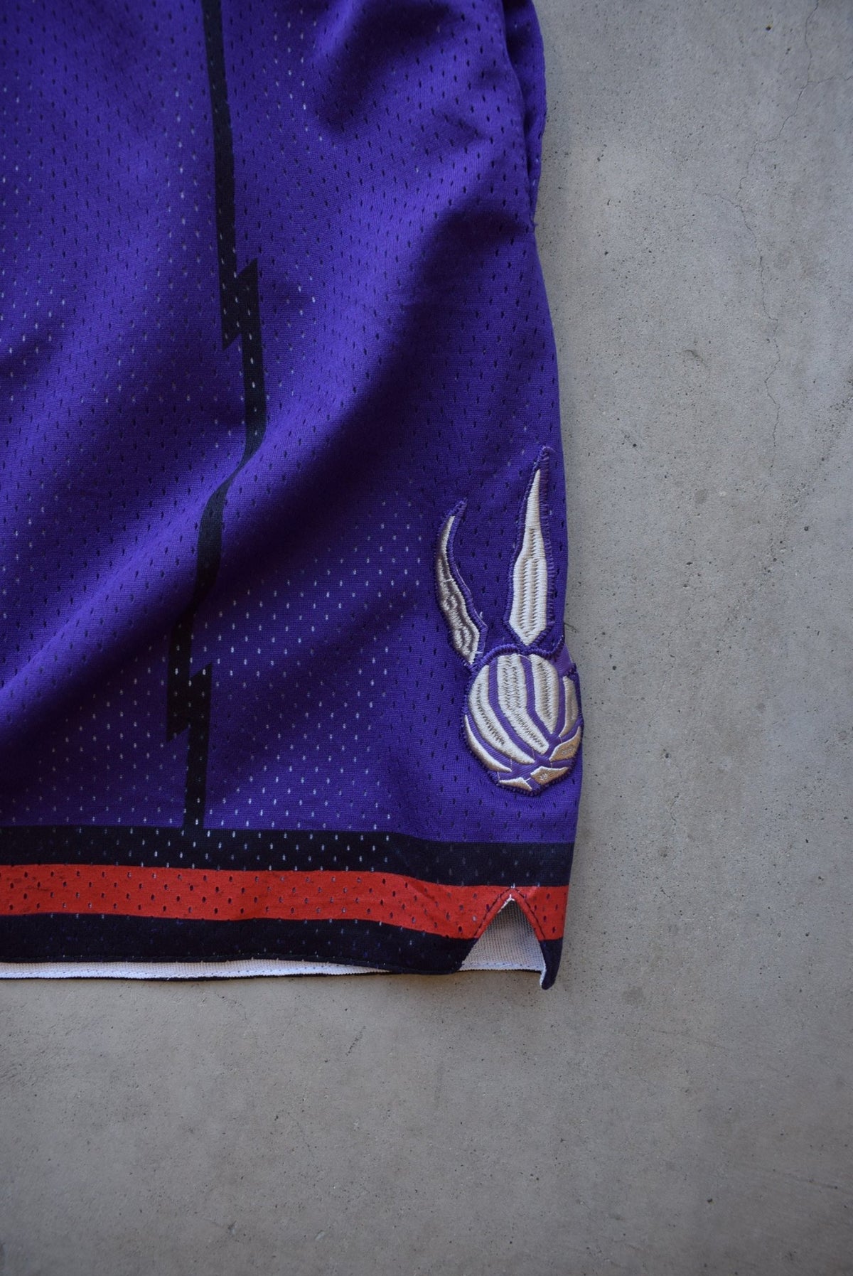 NBA Toronto Raptors Purple Basketball Shorts — 1999 (S) - Retrospective Store
