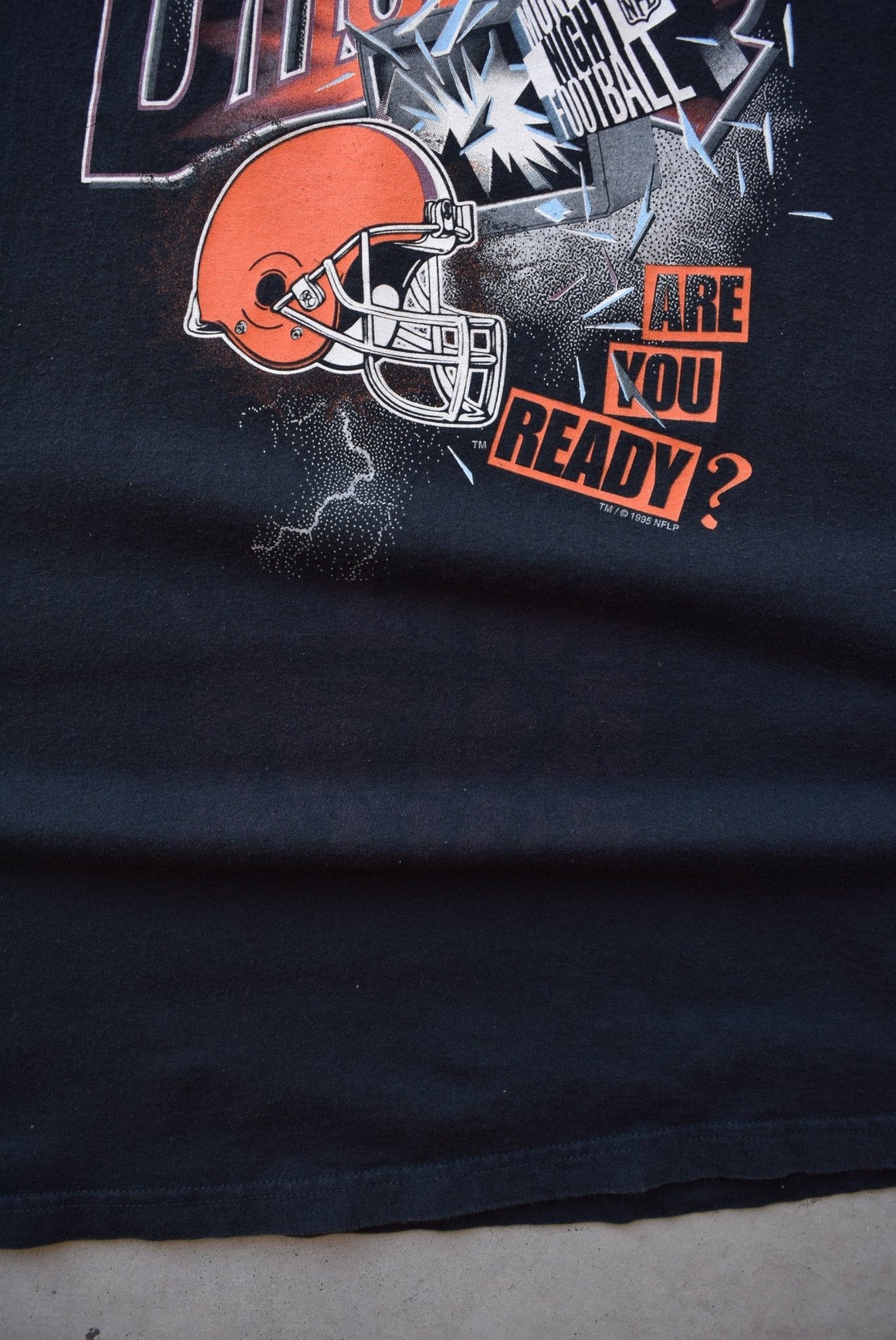 NFL Cleveland Browns Black Graphic Tee — 1995 (XL) - Retrospective Store