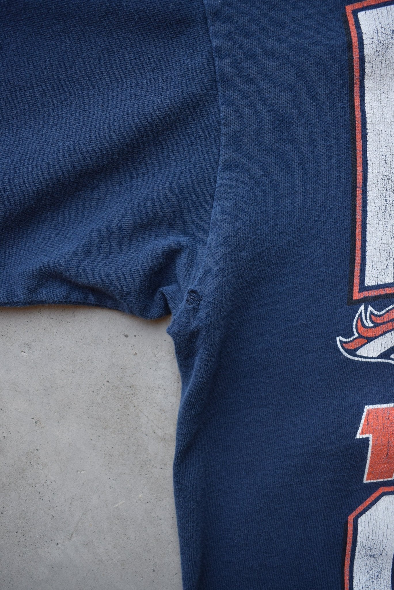NFL Denver Broncos Superbowl XXXIII Champions Navy Graphic Tee — 1998 (L) - Retrospective Store