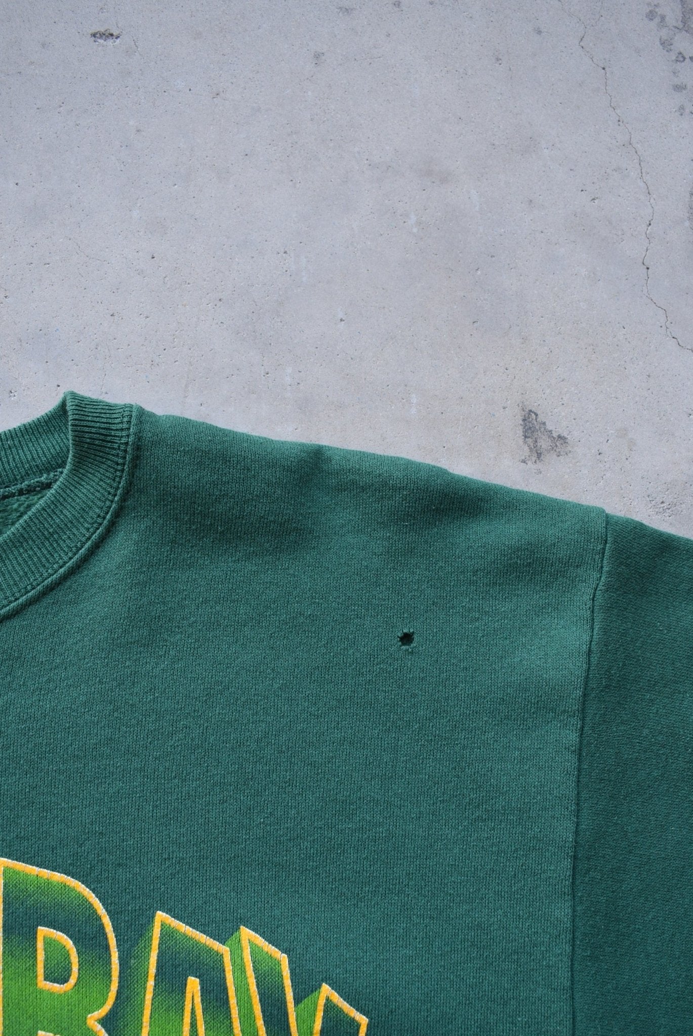 NFL Green Bay Packers Green Graphic Crewneck — 1994 (M) - Retrospective Store