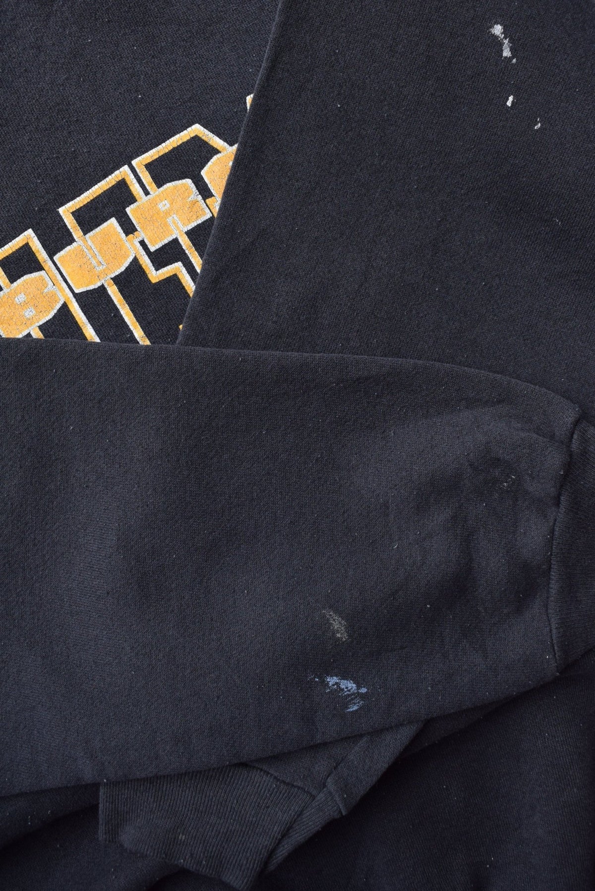 NFL Pittsburgh Steelers Black Graphic Crewneck — 1990s (M) - Retrospective Store